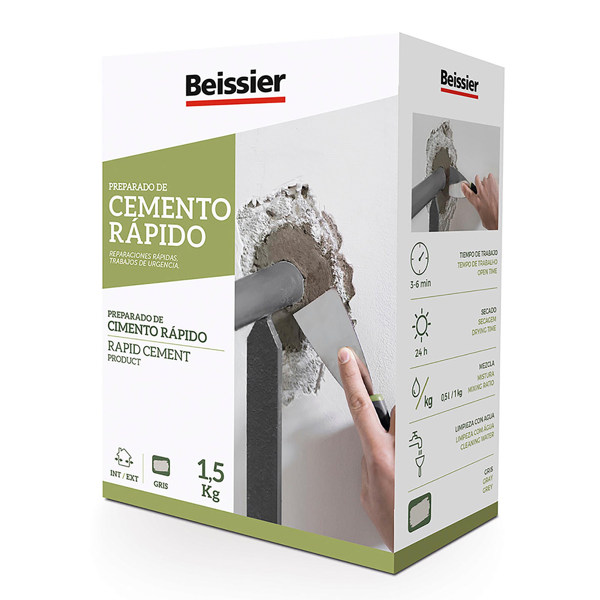 Cemento rápido en polvo BEISSIER 1.5kg - 5