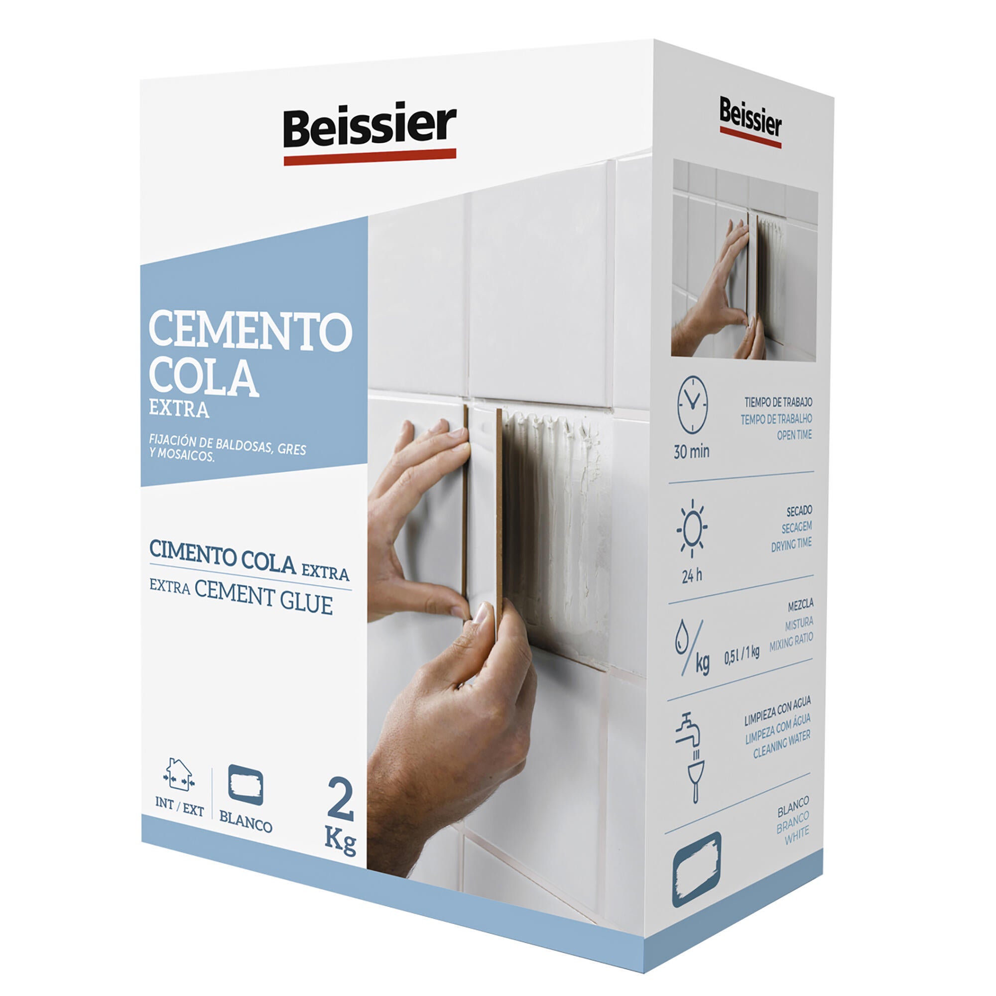 Cemento cola extra en polvo BEISSIER 2kg - 5
