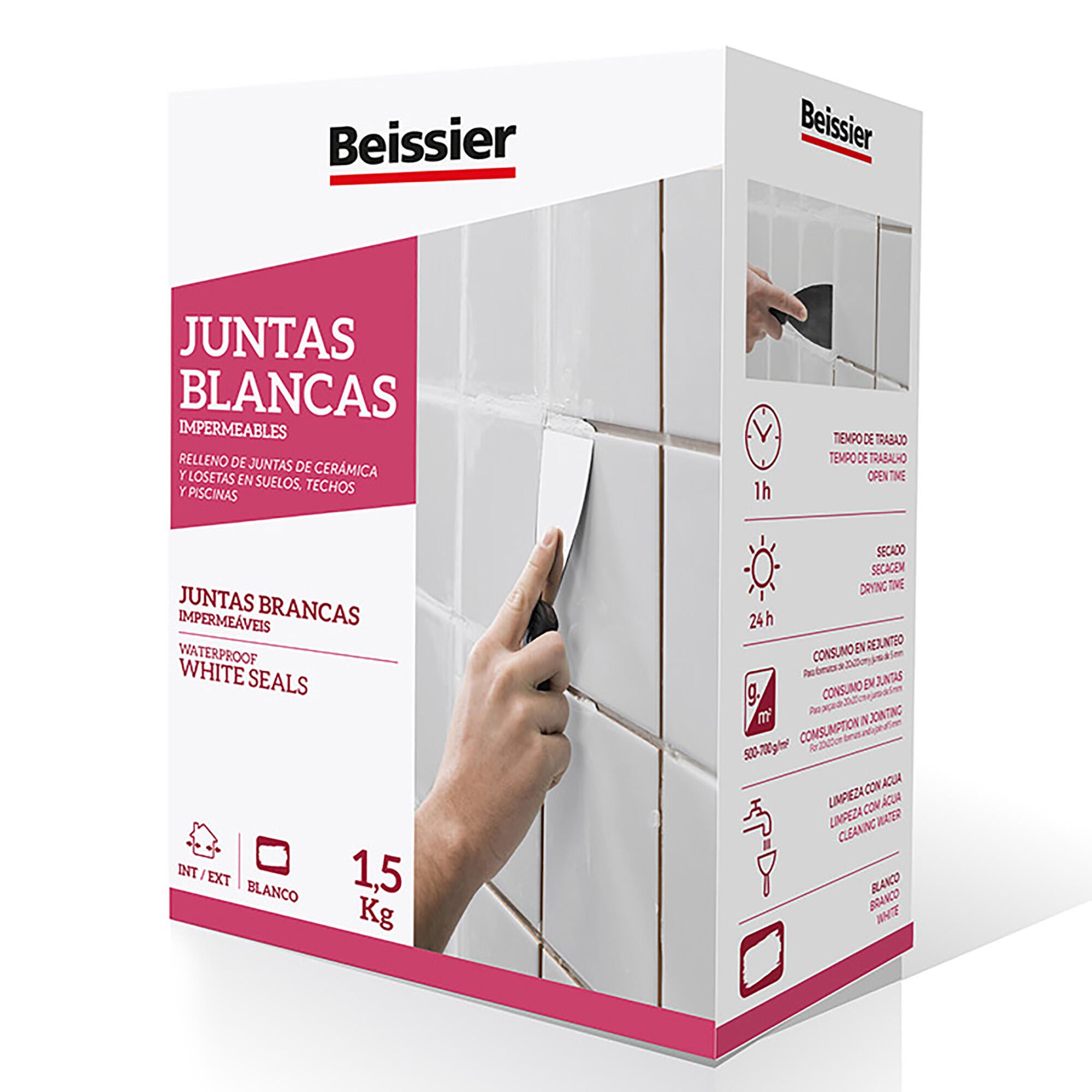 Betume em pó BEISSIER para juntas de azuleijo 1,5kg - 6