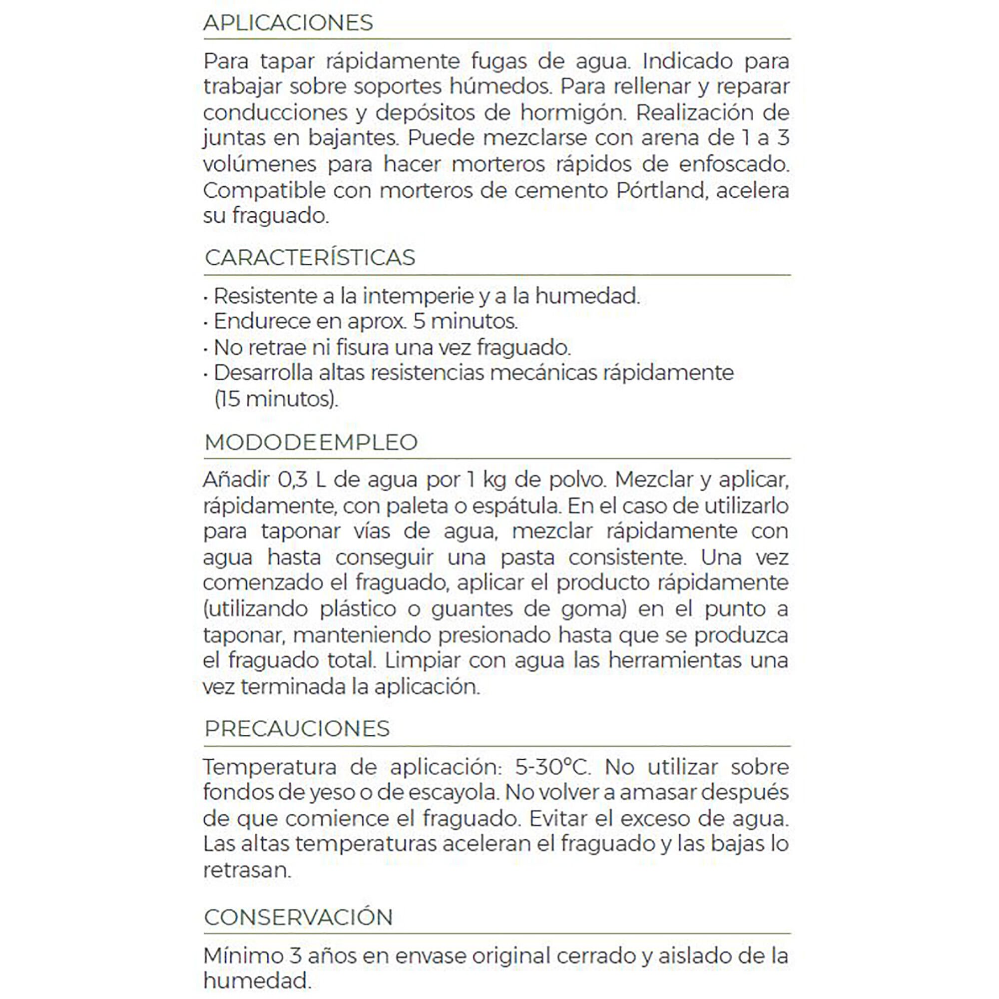 Cemento rápido en polvo BEISSIER 1.5kg - 4