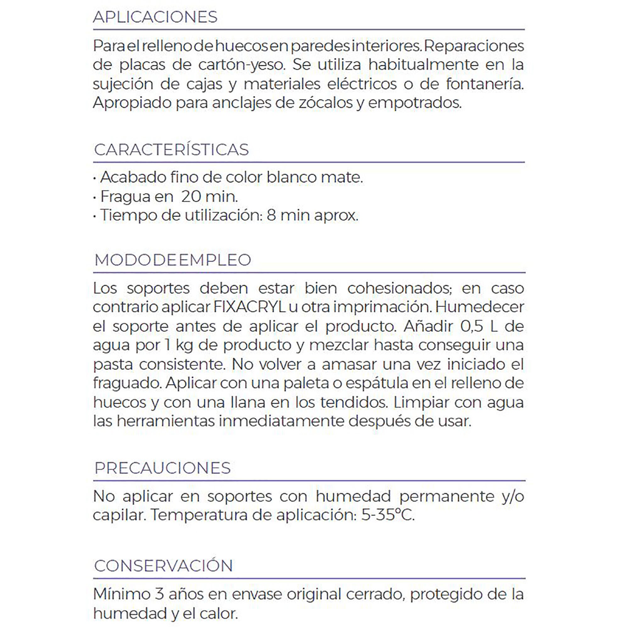 Yeso en polvo BEISSIER 1kg - 4