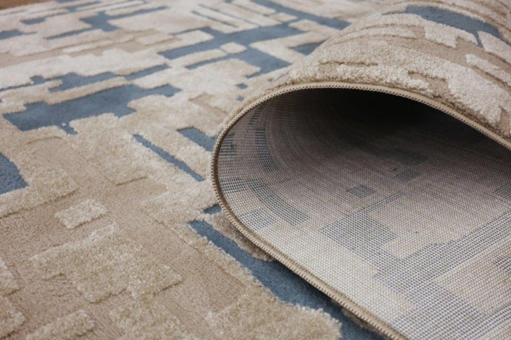 Tapete de interior Baeza 080x150 cm 383/004 bege e azul - 5