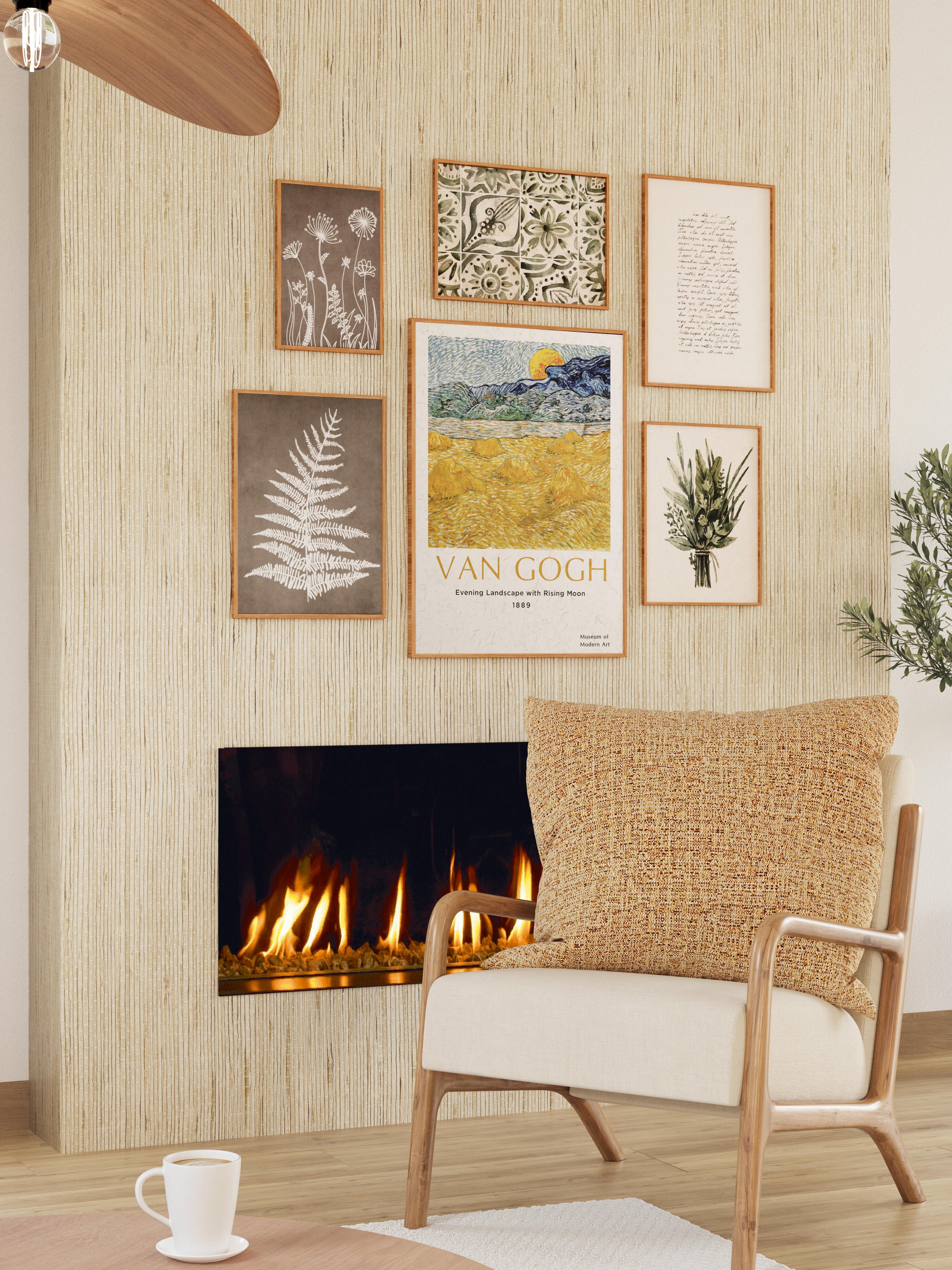 Papel de parede BAMBU CASTANHO - 5