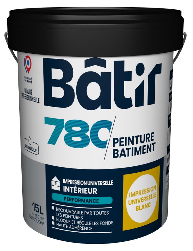Sous-couche universelle blanc 15 L - BATIR 780