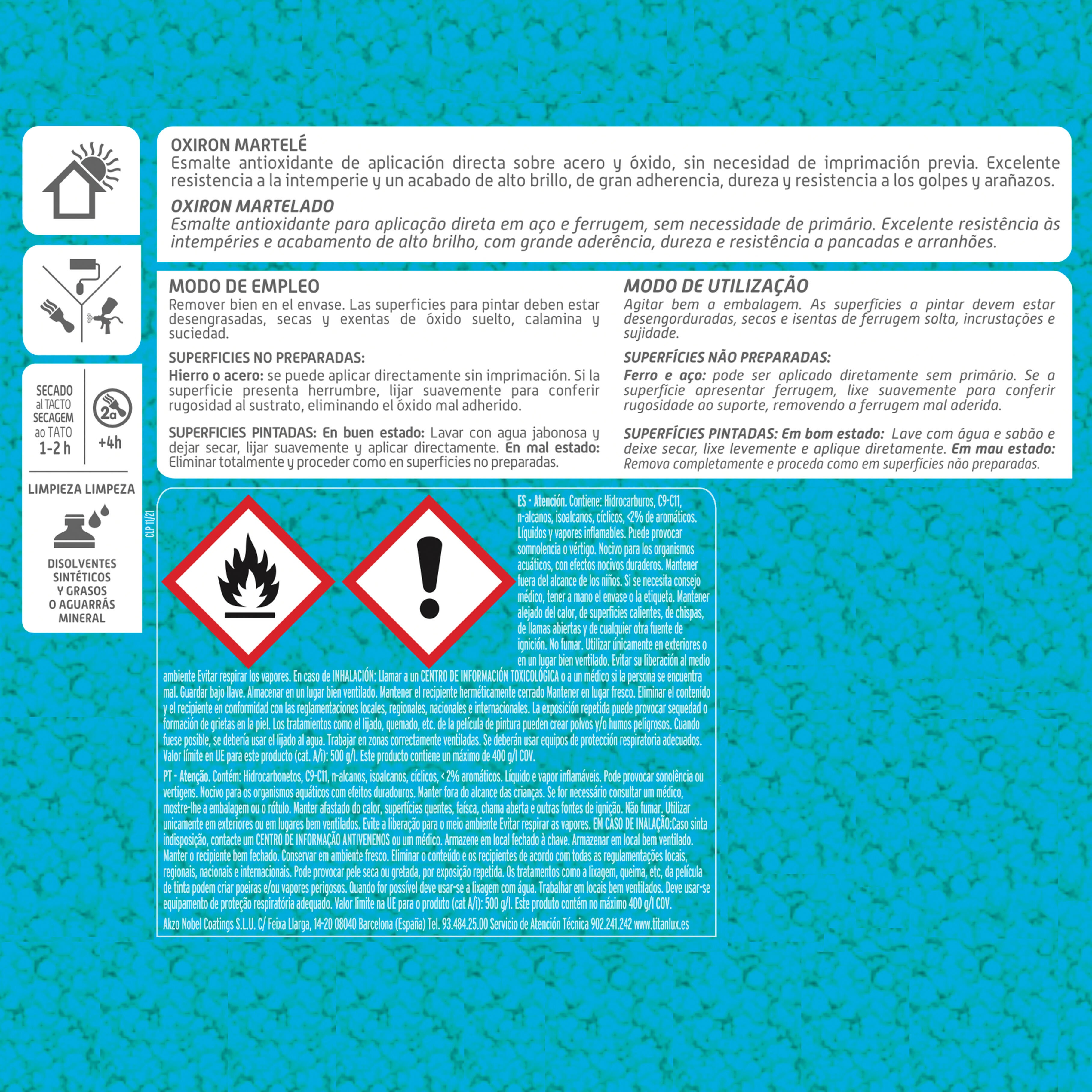 ESMALTE SINTÉTICO ANTIOXIDANTE BRILHANTE LISO OXIRON 4L TABACO - 4