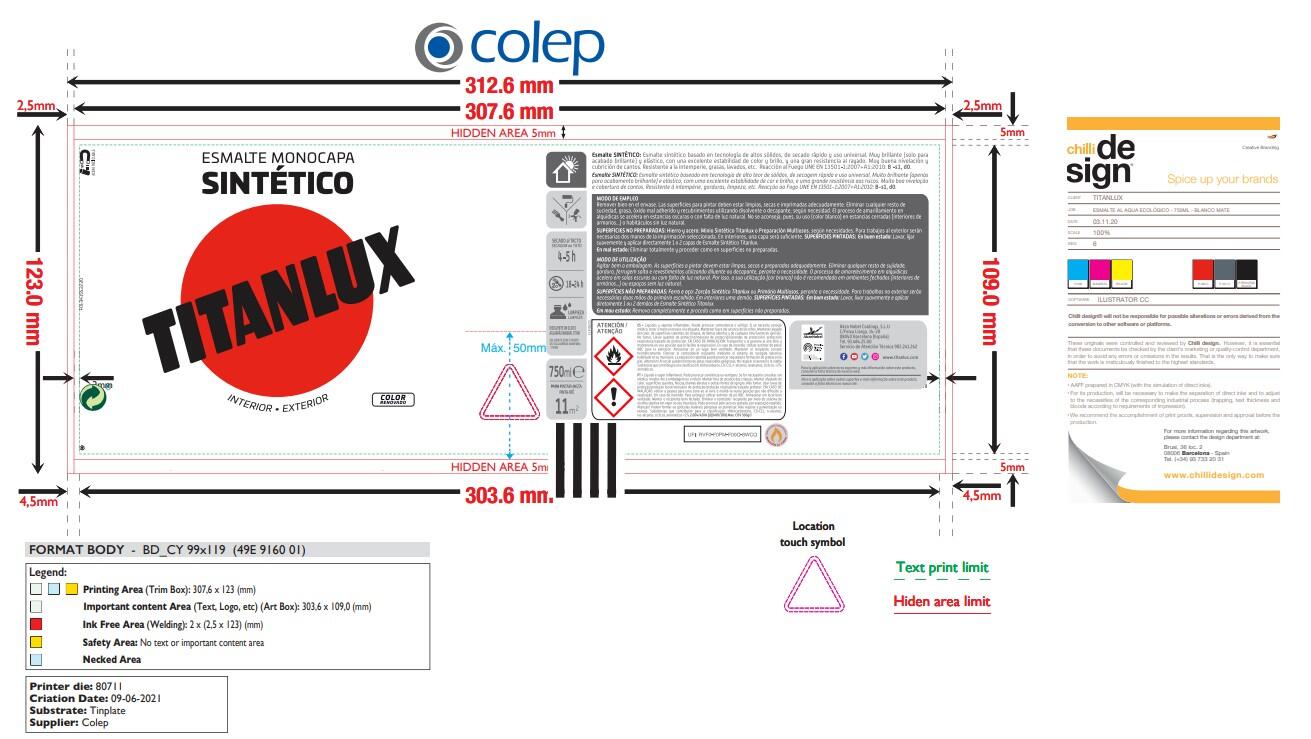 ESMALTE SINTÉTICO BRILHANTE TITANLUX 750ML CASTANHO - 3