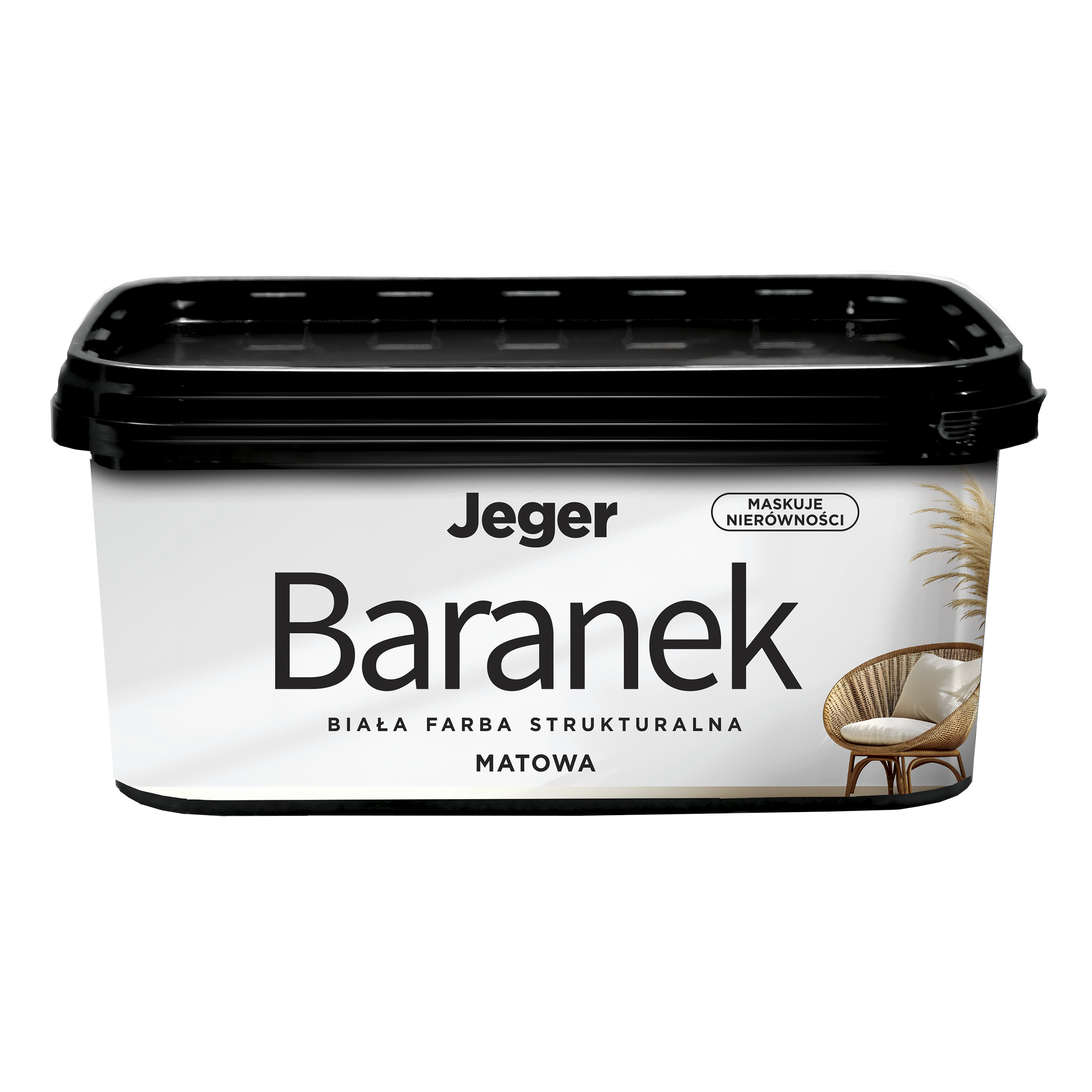 Farba dekoracyjna BARANEK 5 l Biały Piaskowany JEGER