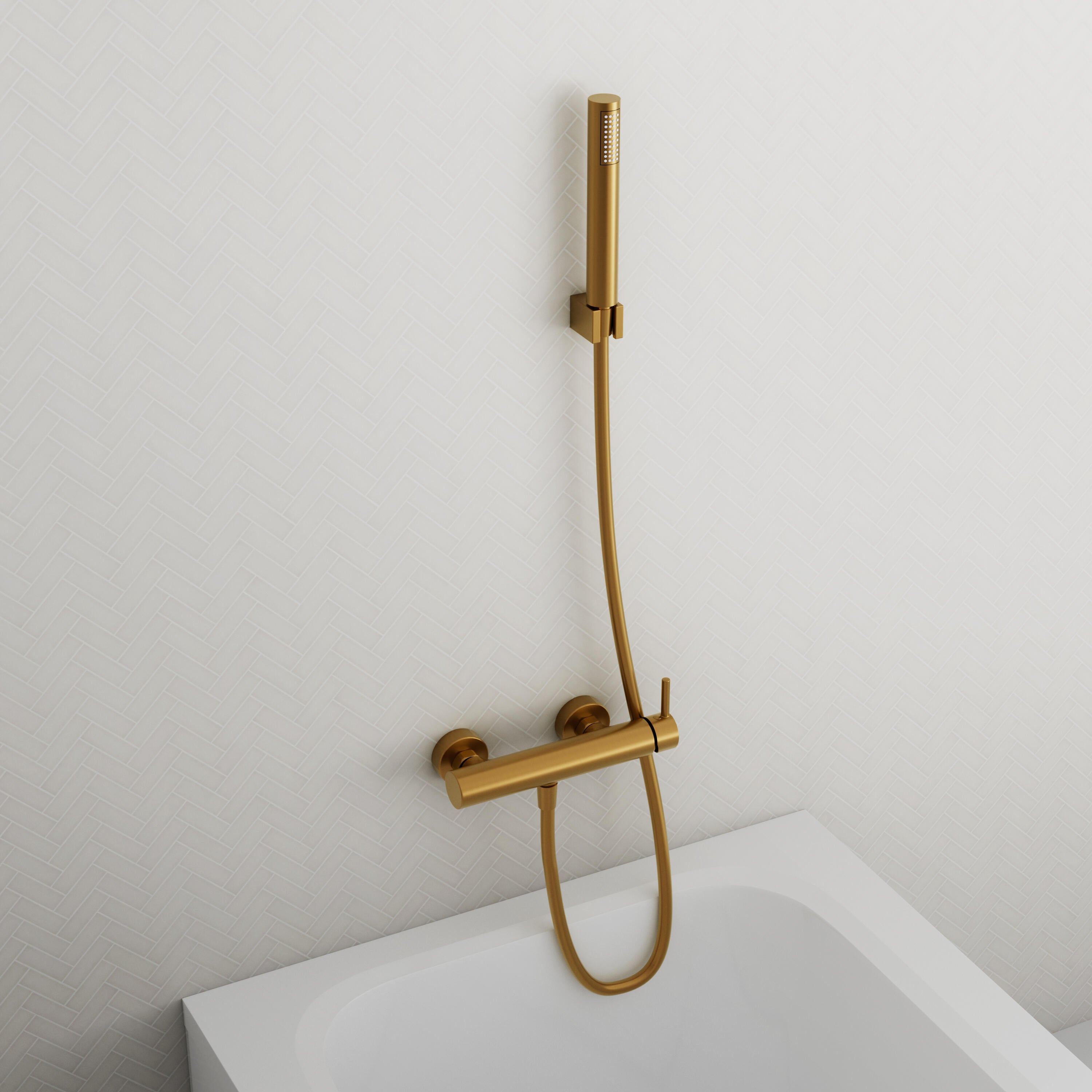 Grifo de ducha monomando GME SLIM oro satinado Latón - 3
