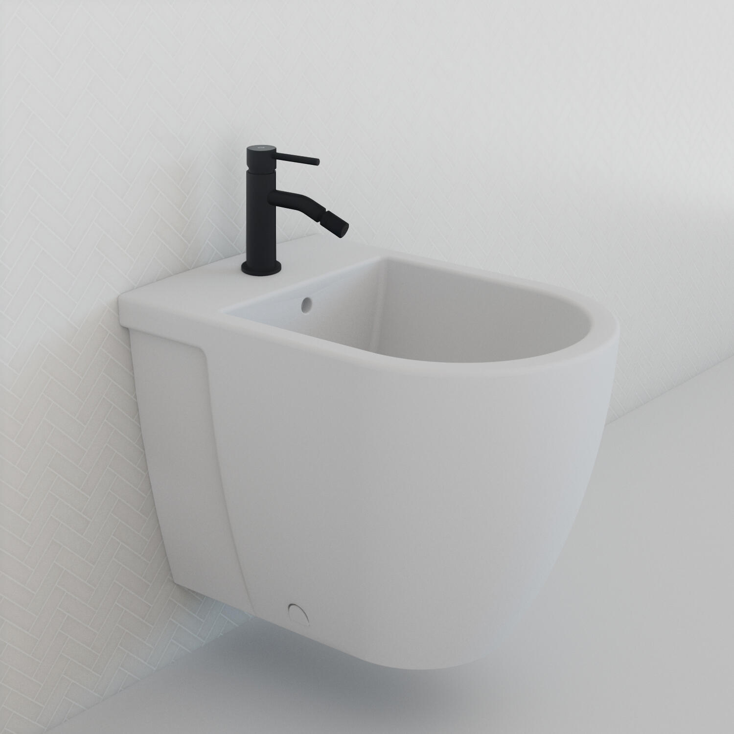 Grifo monomando de bidé GME SLIM negro mate. Latón - 3