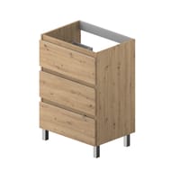 MUEBLE DE BAÑO MODULAR ATLANTIS MIEL 3 CAJONES 60X45CM - 3