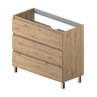 MUEBLE DE BAÑO MODULAR ATLANTIS MIEL 3 CAJONES 100X45CM - 3