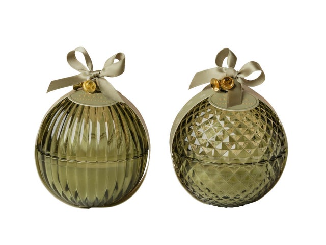 Sfera in vetro verde