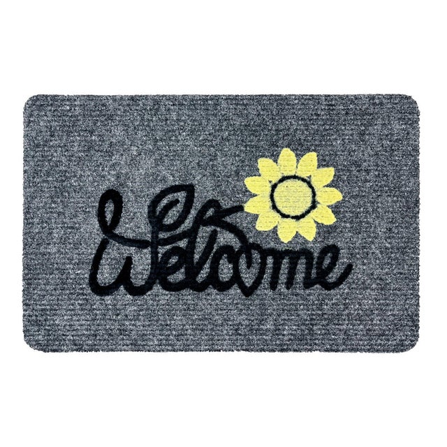 Tapete de entrada alcatifa Flocada 40x60cm Welcome