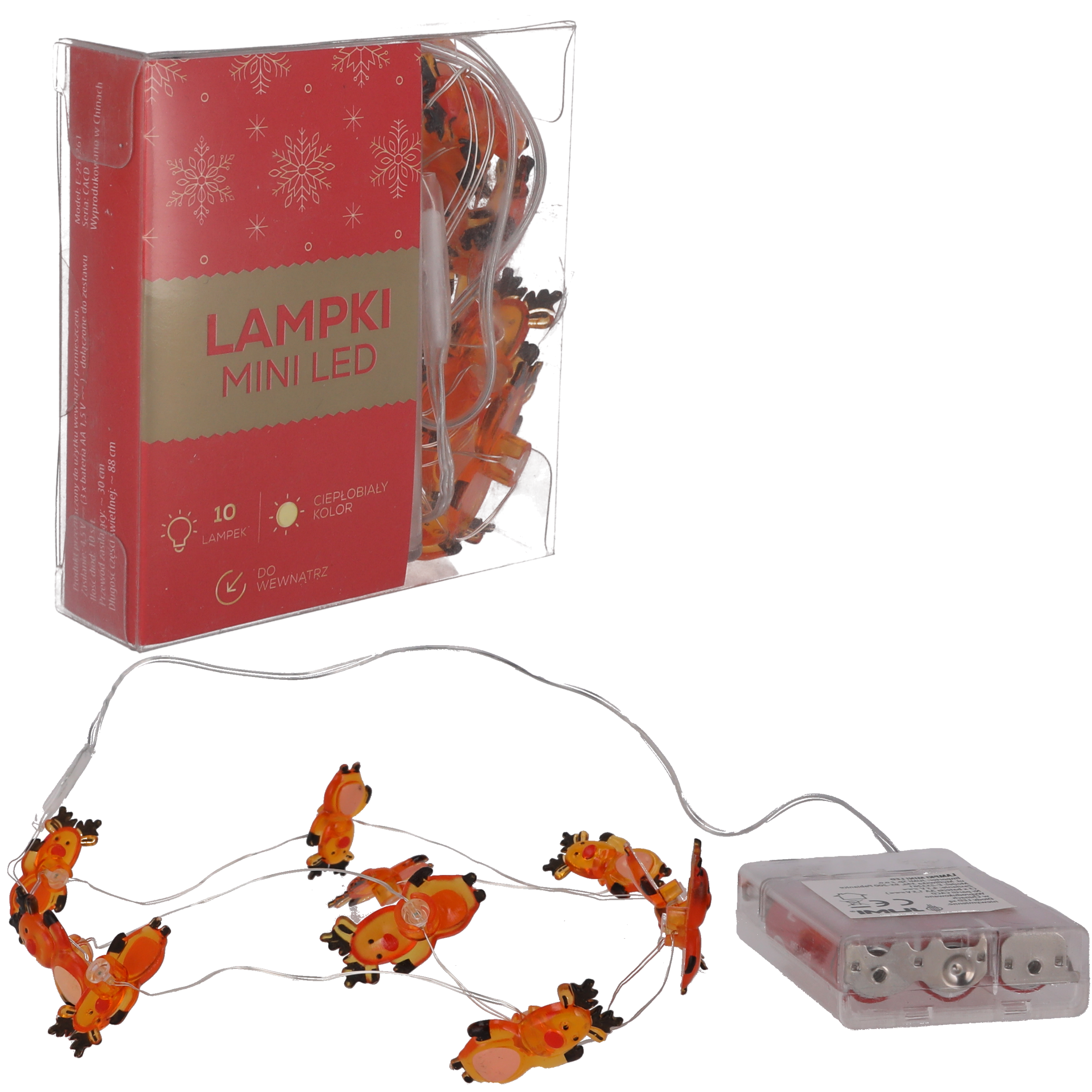 Girlanda świetlna 130cm 10 LED ciepła biel Jumi - 3