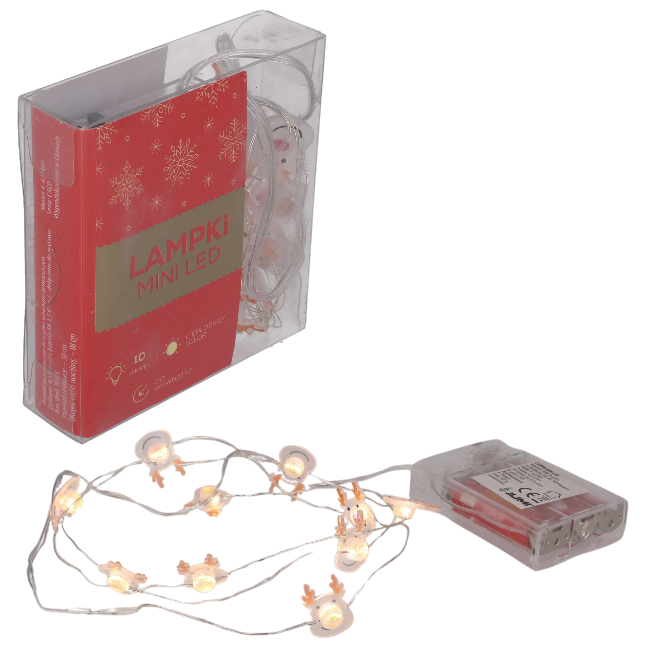 Girlanda świetlna 130cm 10 LED ciepła biel Jumi - 2