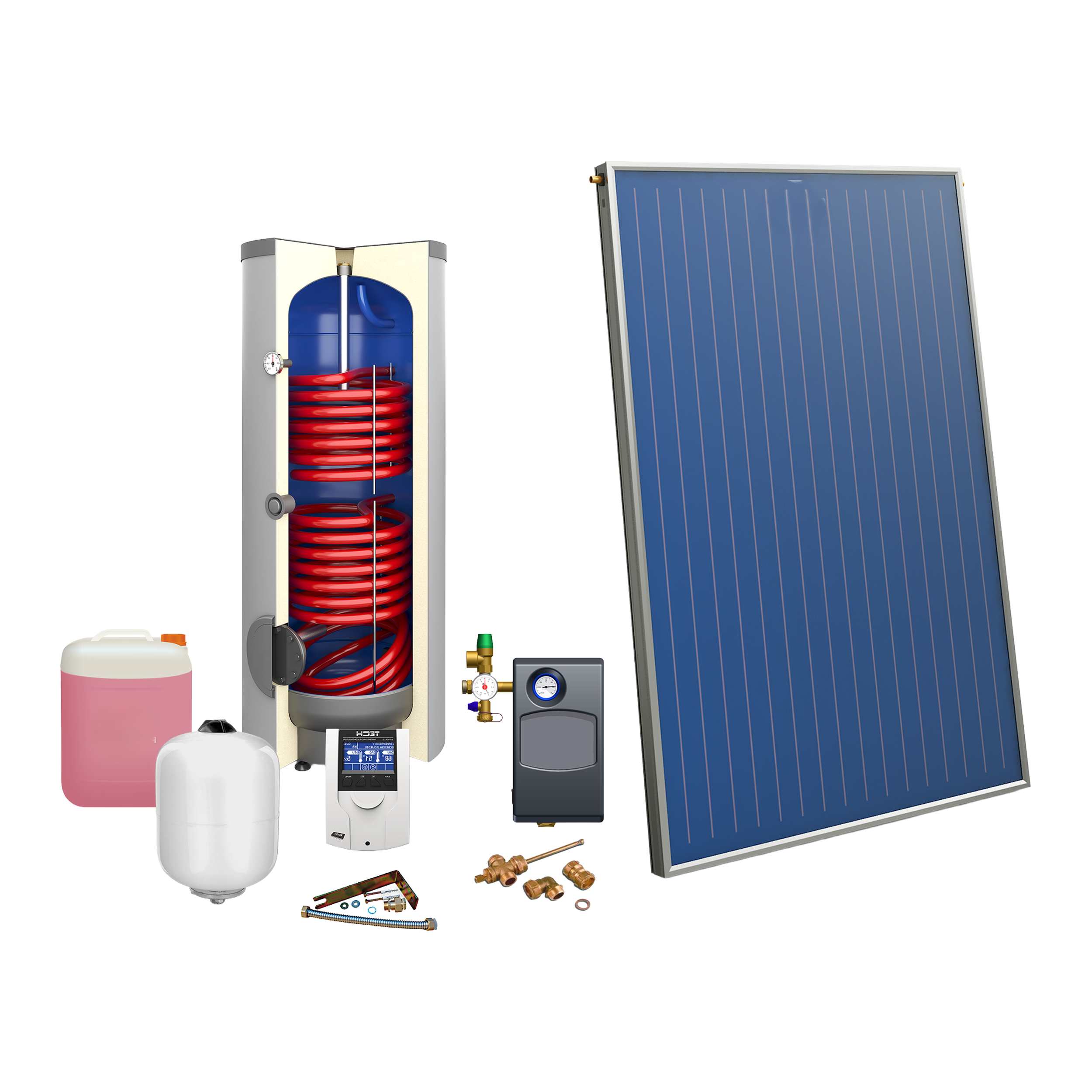 Zestaw solarny CWU KDG27 Premium GT Galmet