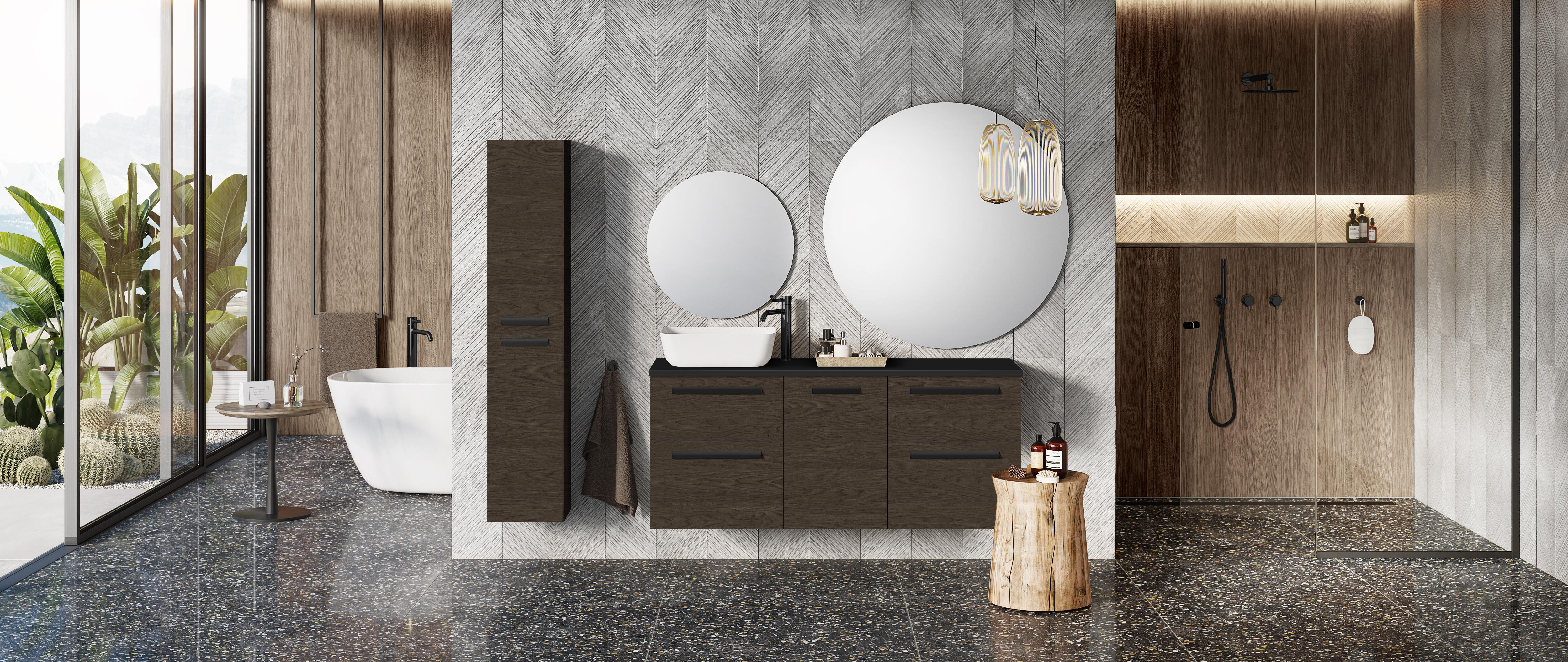 Lustro bez oświetlenia BULAJ 60 x 60 cm SENSEA - 2