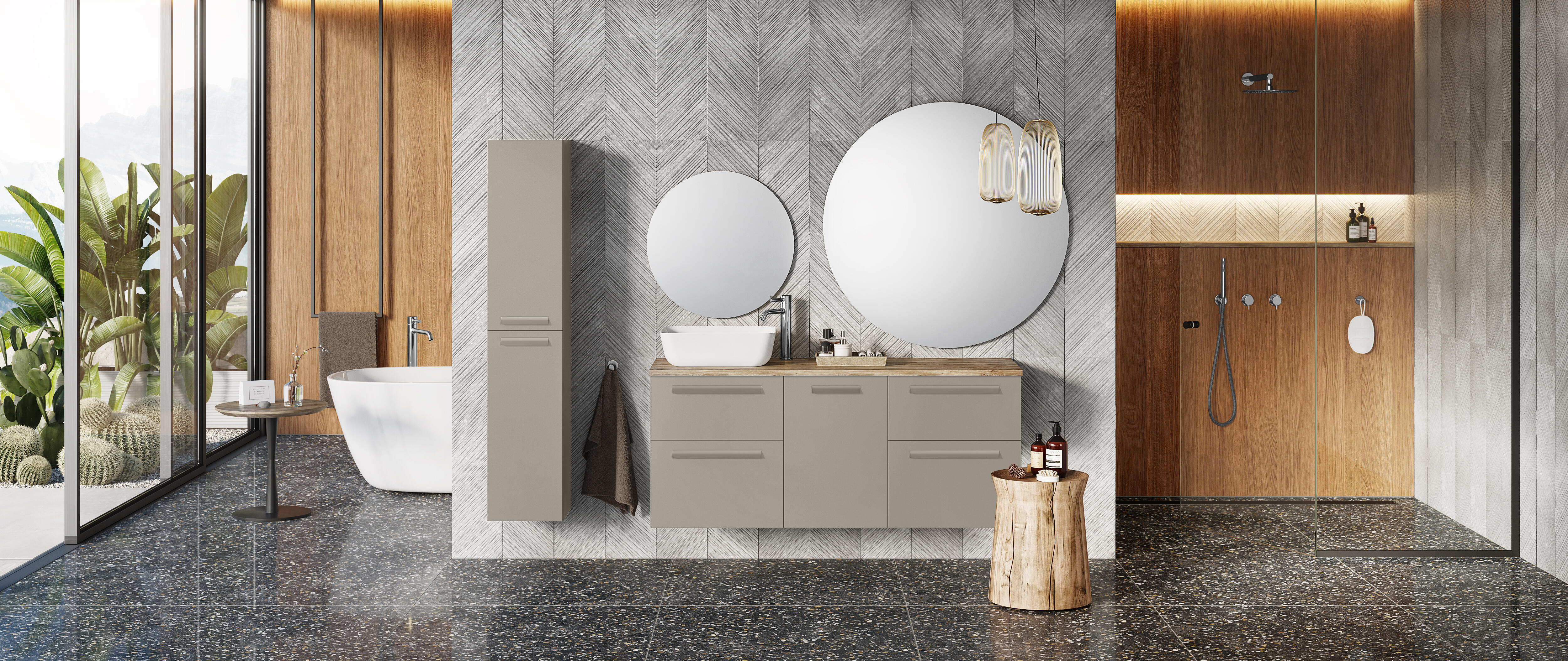 Umywalka ceramiczna nablatowa Suri 45 Sensea - 2