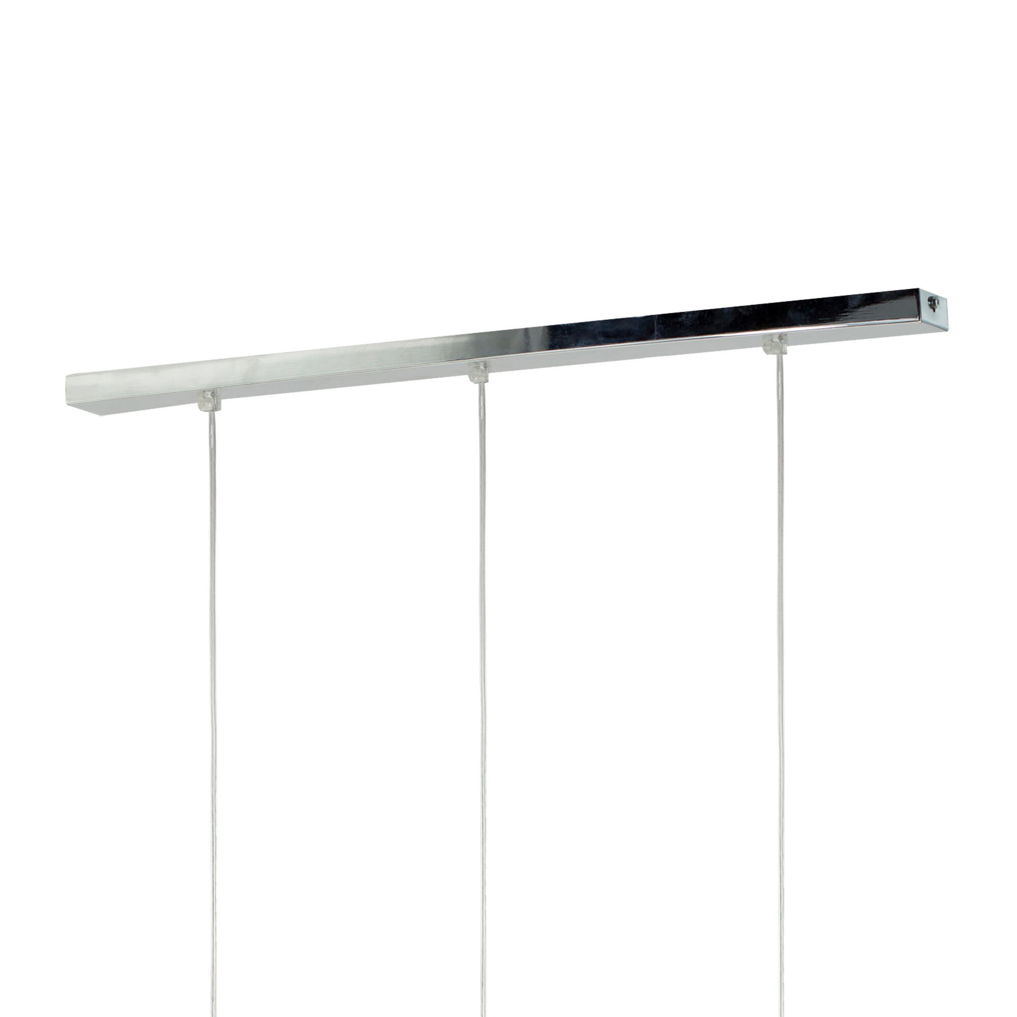 Lámpara de techo colgante algodón gris 3 luces E27 Surrey altura regulable 60 cm - 7