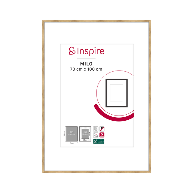 Moldura Milo 70X100 cm carvalho Inspire