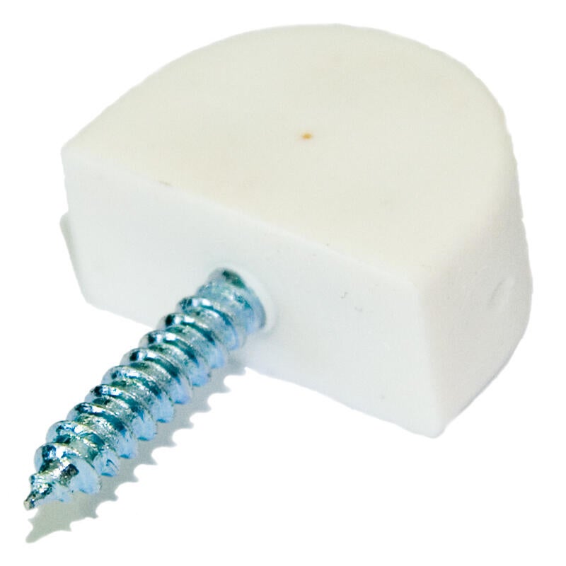 Pack de 10 portaestantes de plástico blanco 9x19 mm