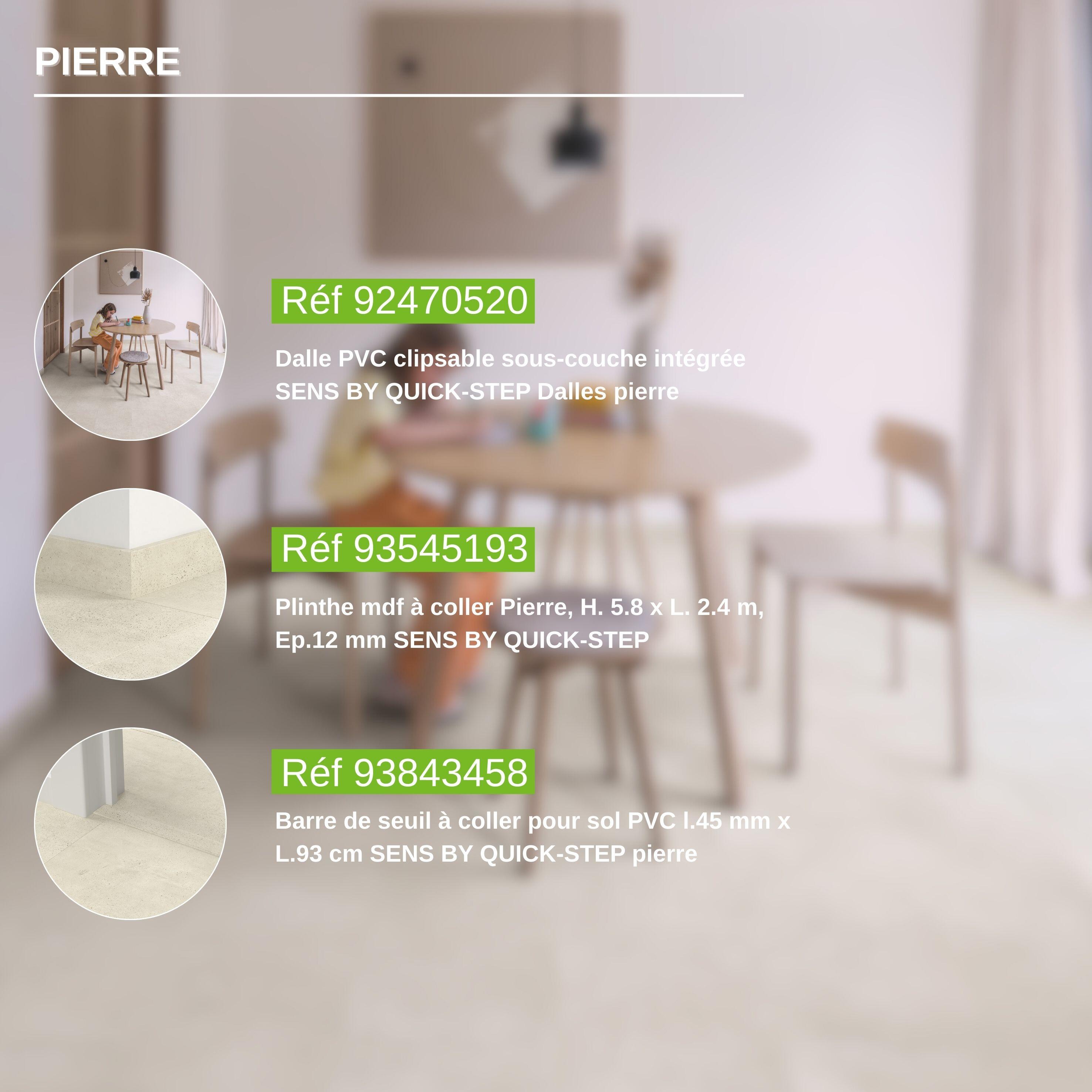 Dalle PVC clipsable sous-couche intégrée SENS BY QUICK-STEP Dalles pierre - 2