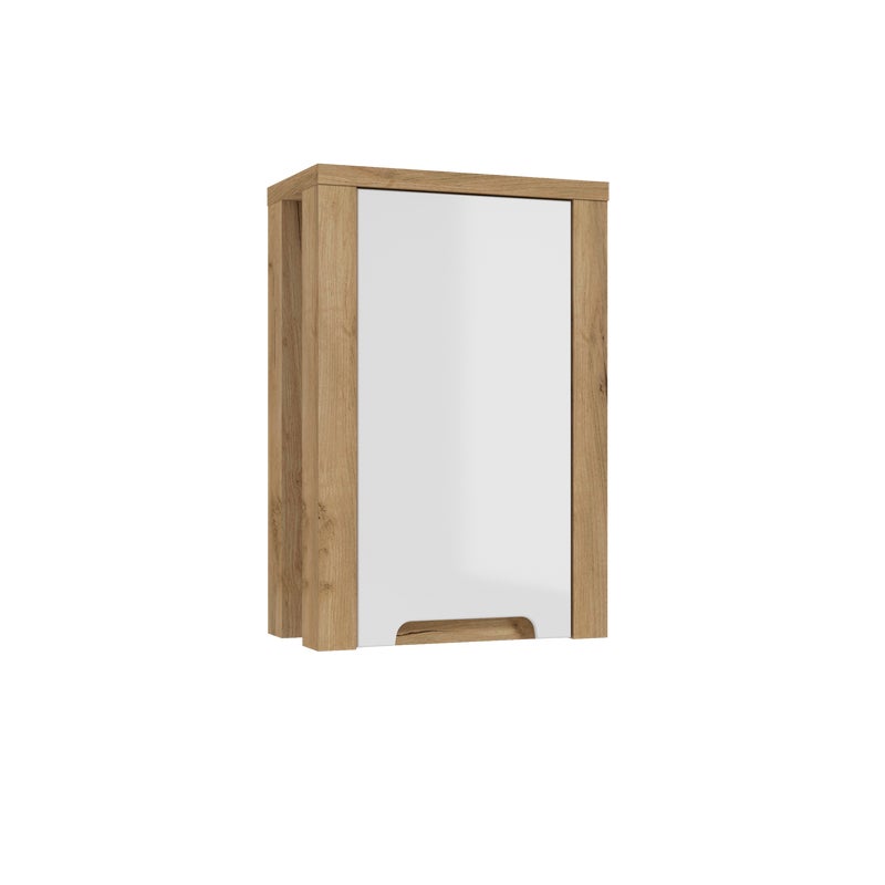 Szafka łazienkowa wisząca Gambi 40.2x22x60 cm brązowo-biała Defra