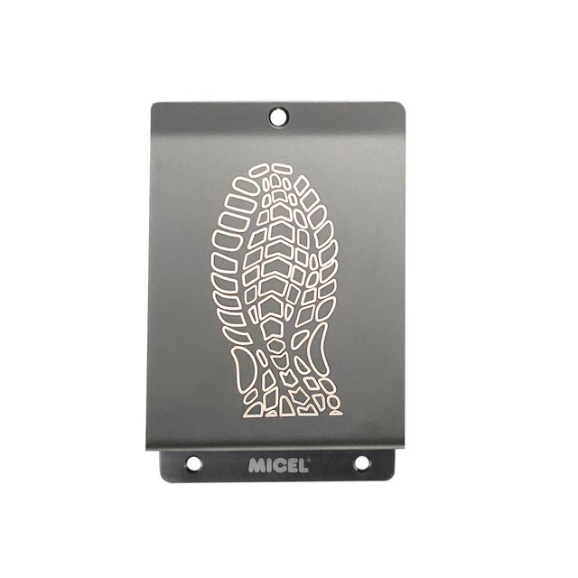 PLACA PISA PUERTA. INOX