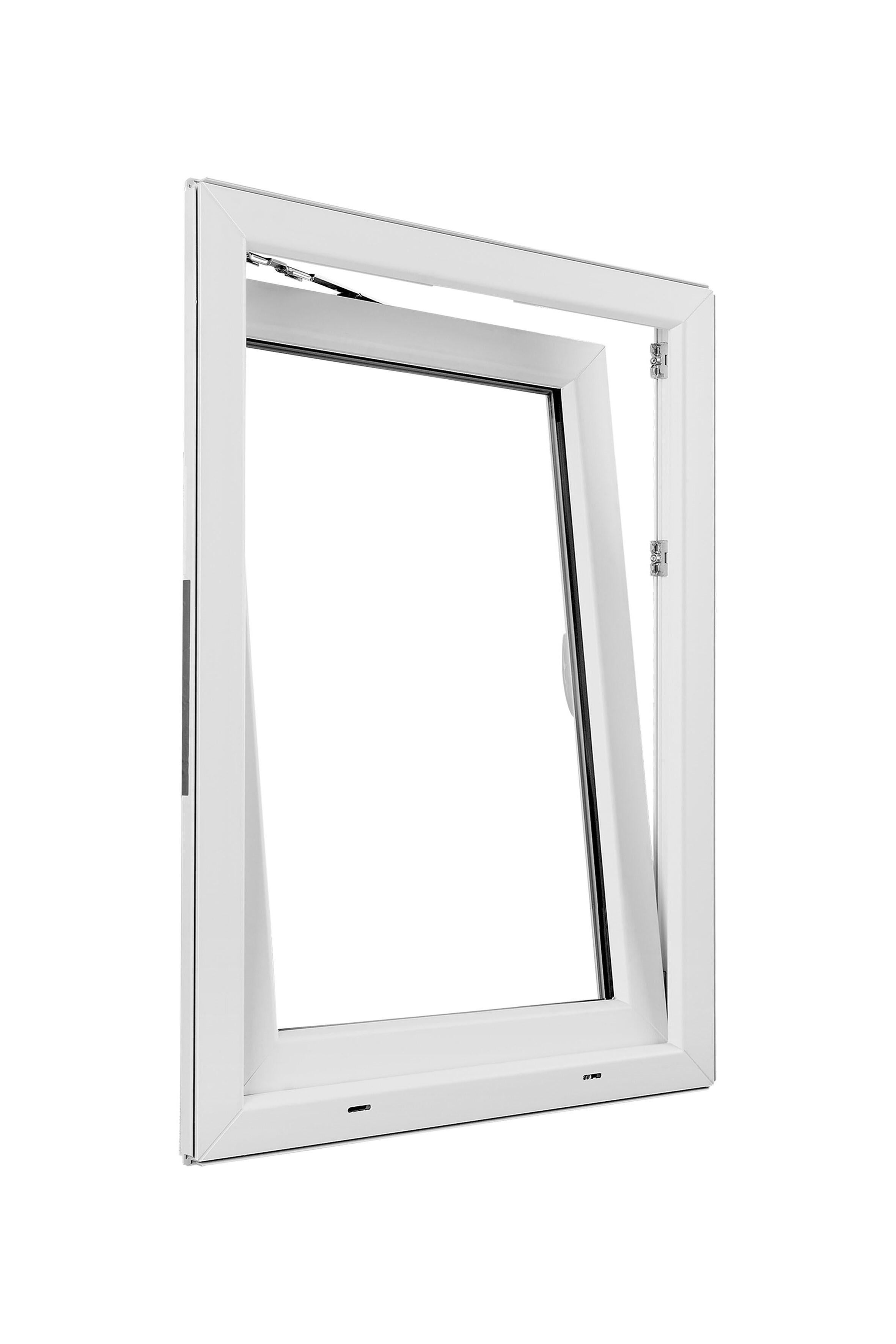 Fenêtre oscillo-battant PVC Essentiel H.95xl.80cm 1 vantail tirant D blanc - 7