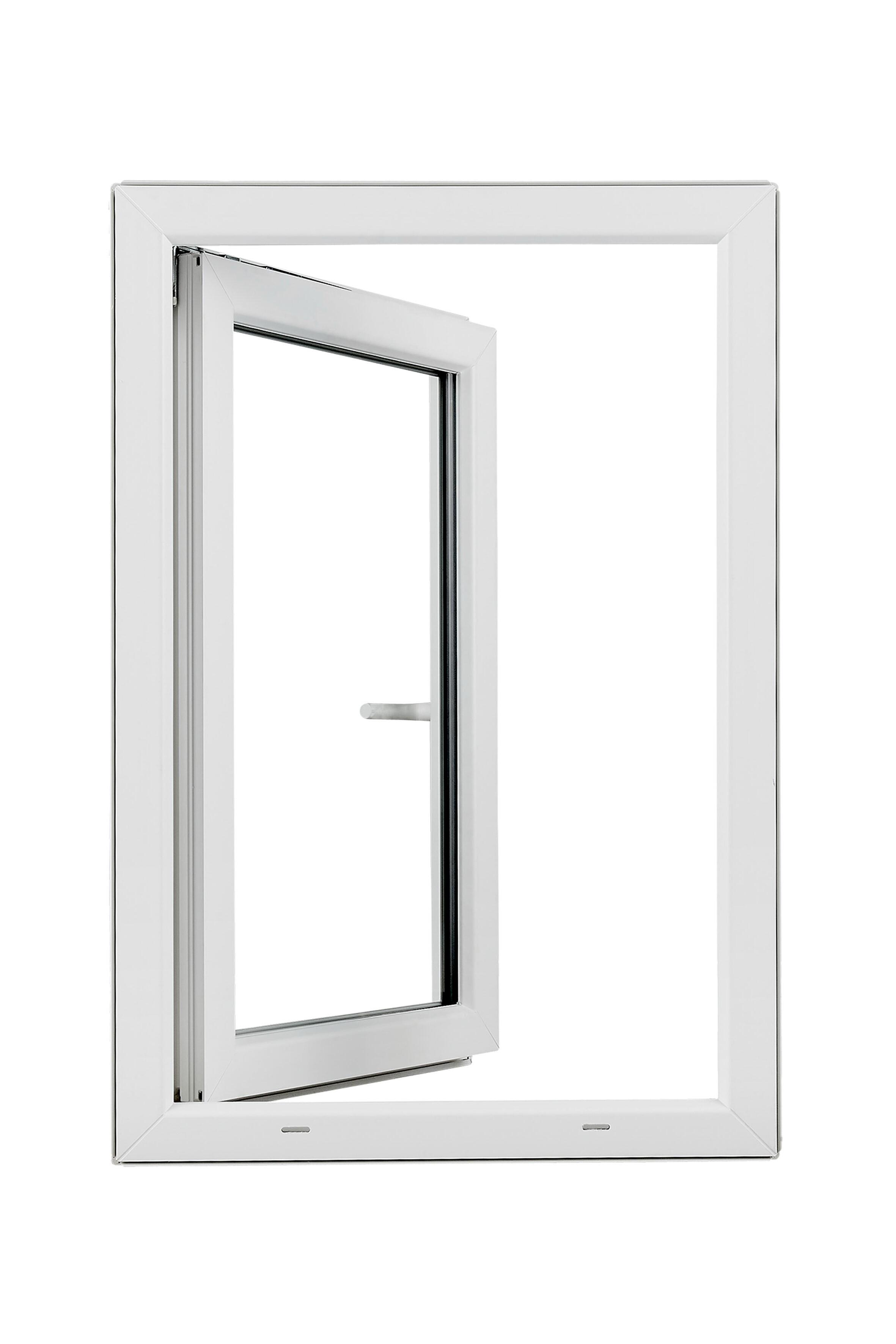 Fenêtre oscillo-battant PVC Essentiel H.95xl.80cm 1 vantail tirant D blanc - 6