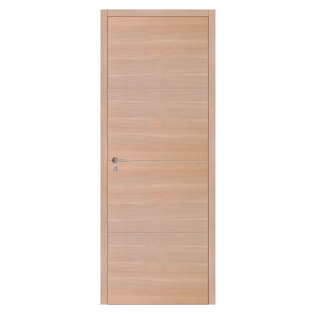Bloc-porte Minorque revêtu Larg.73 cm poussant gauche alvéolaire Huiss.52 à 90 mm fin de chantier