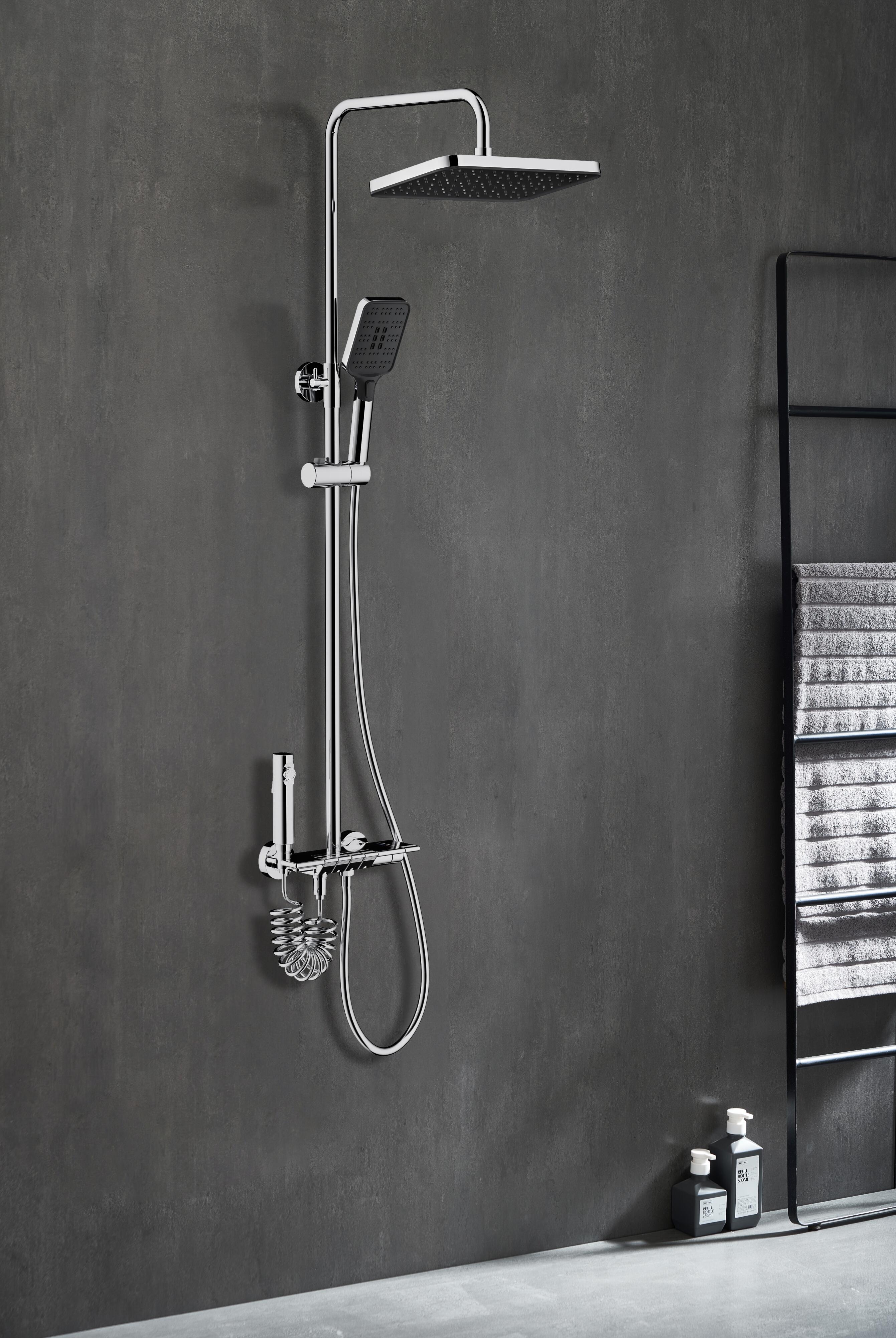 Columna de ducha monomando EDOUARD ROUSSEAU Piano cromo - 2