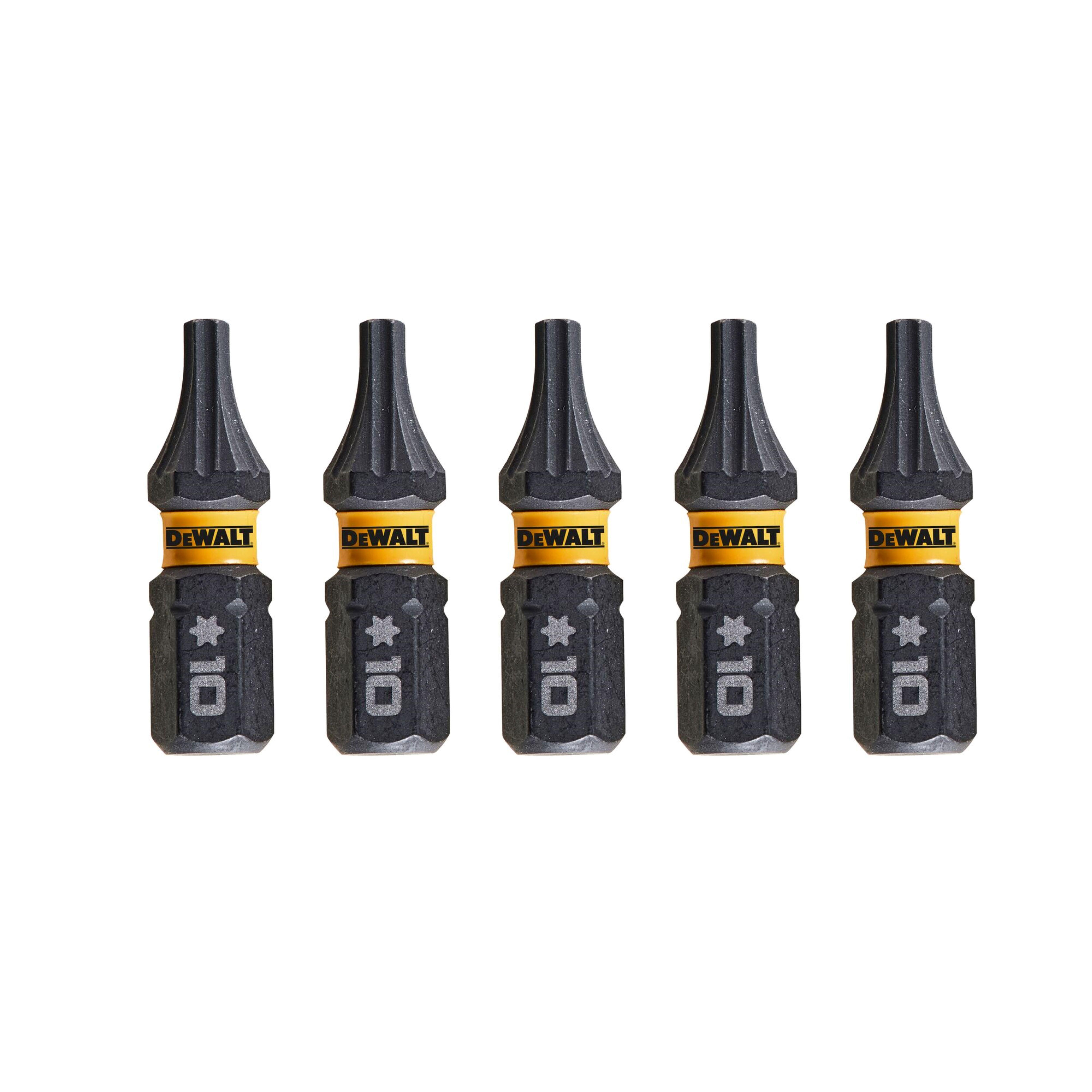 PUNTAS PARA ATORNILLADOR TORX INVIOLABLE PTS10 L25 DEWALT 5 UDS - 2