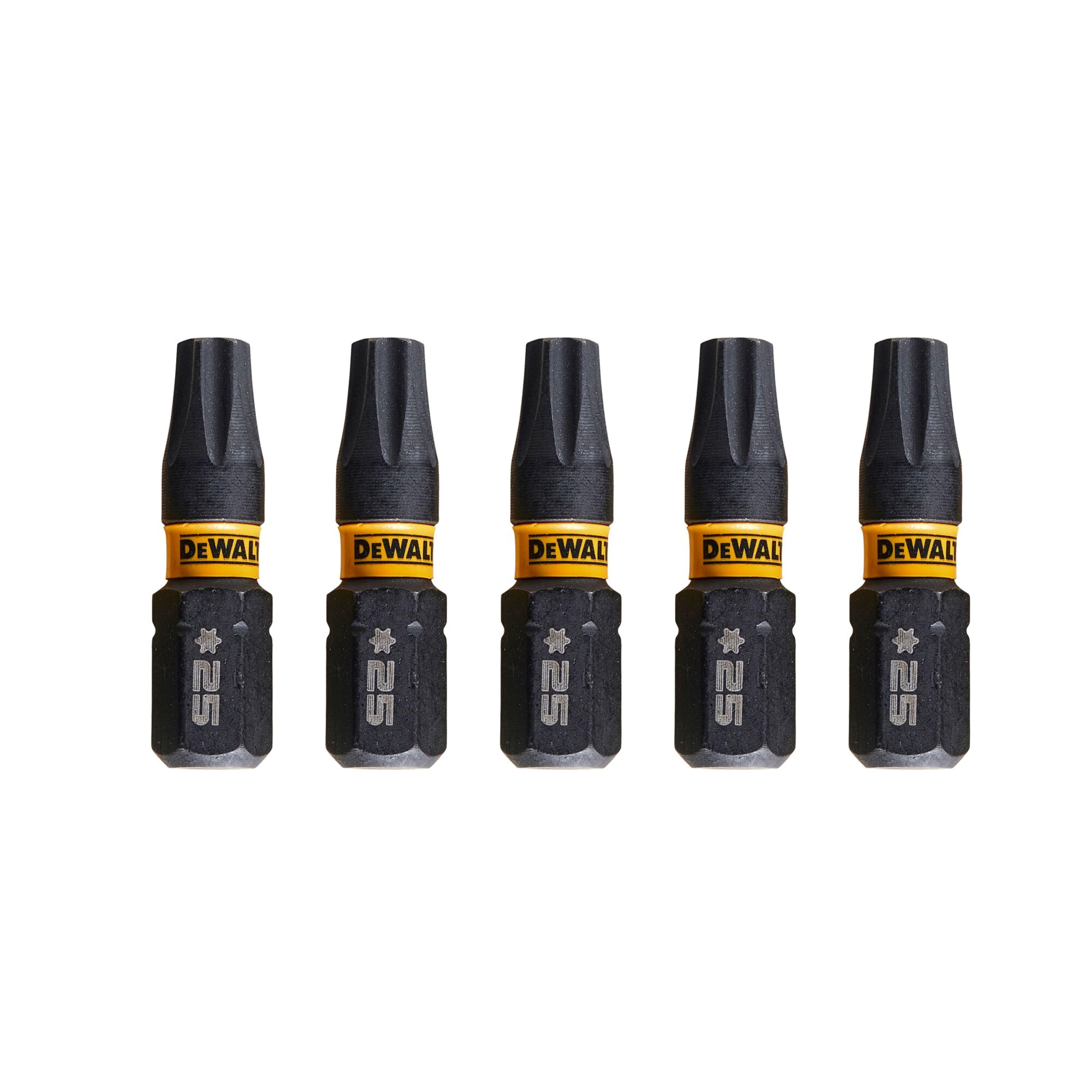 PUNTAS PARA ATORNILLADOR TORX INVIOLABLE PTS25 L25 DEWALT 5 UDS - 2