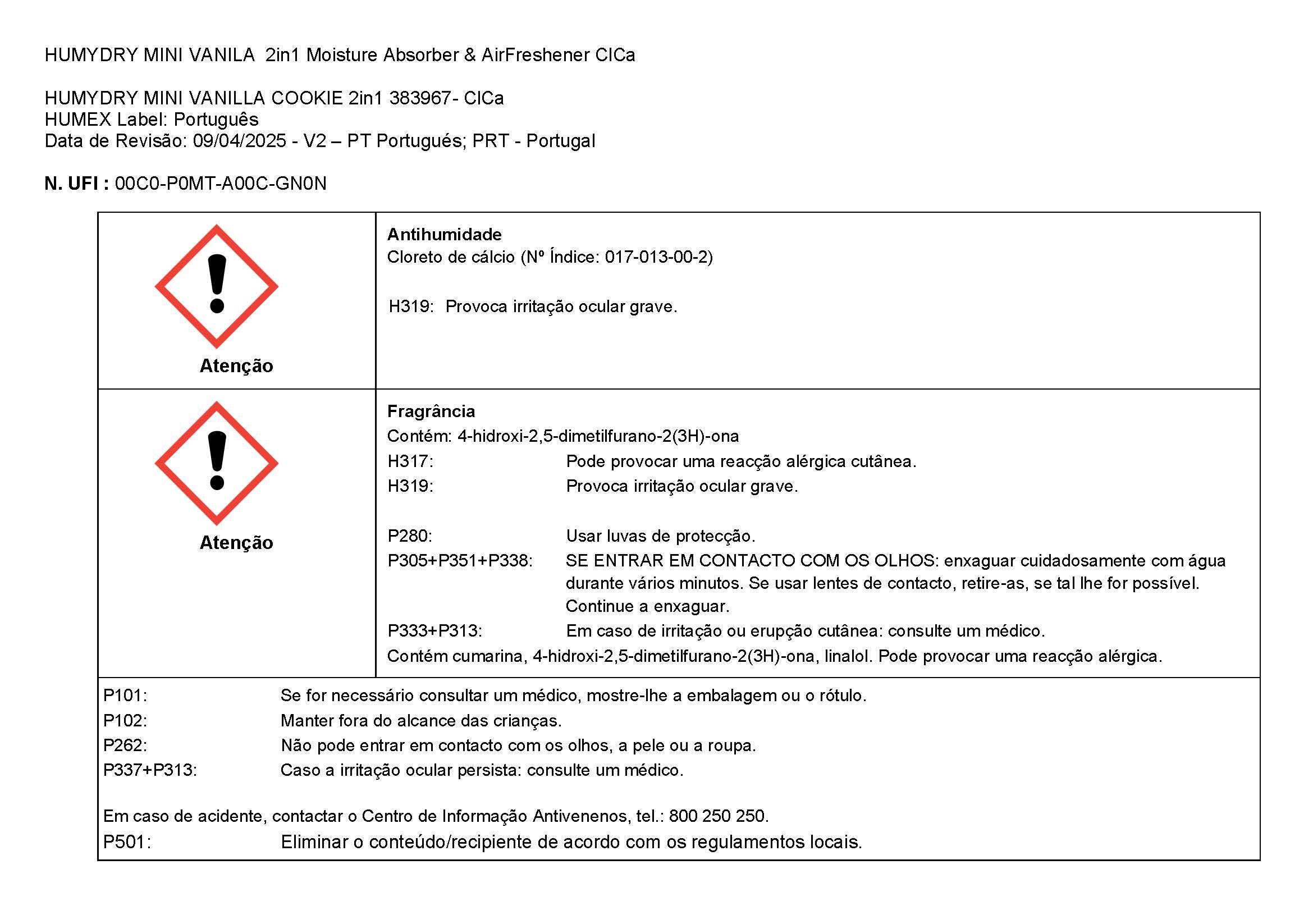Mini desumidificador 75gr baunilha e cookie Humydry - 4