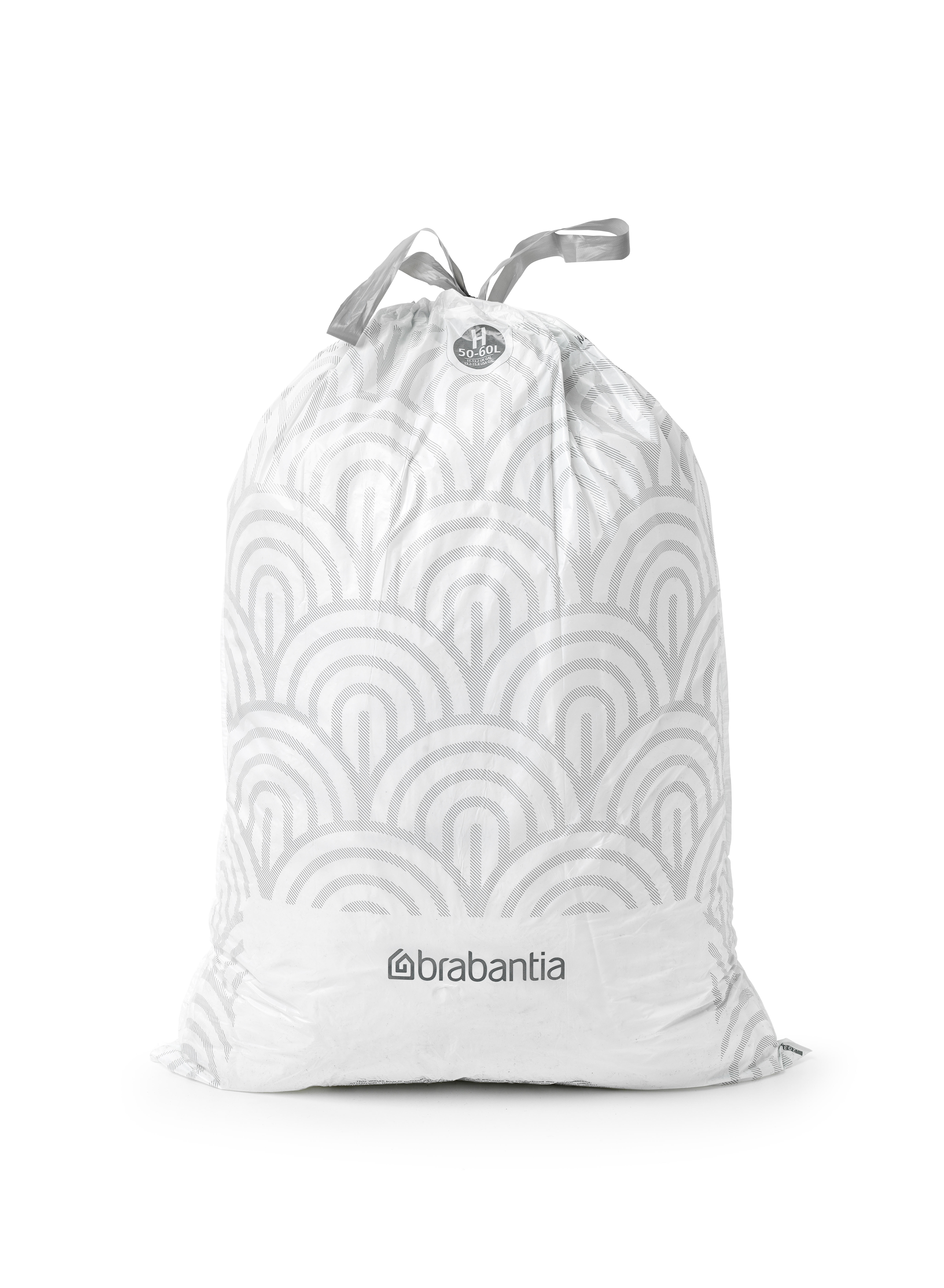 10 Sacos para o lixo BRANCO 50L - 2