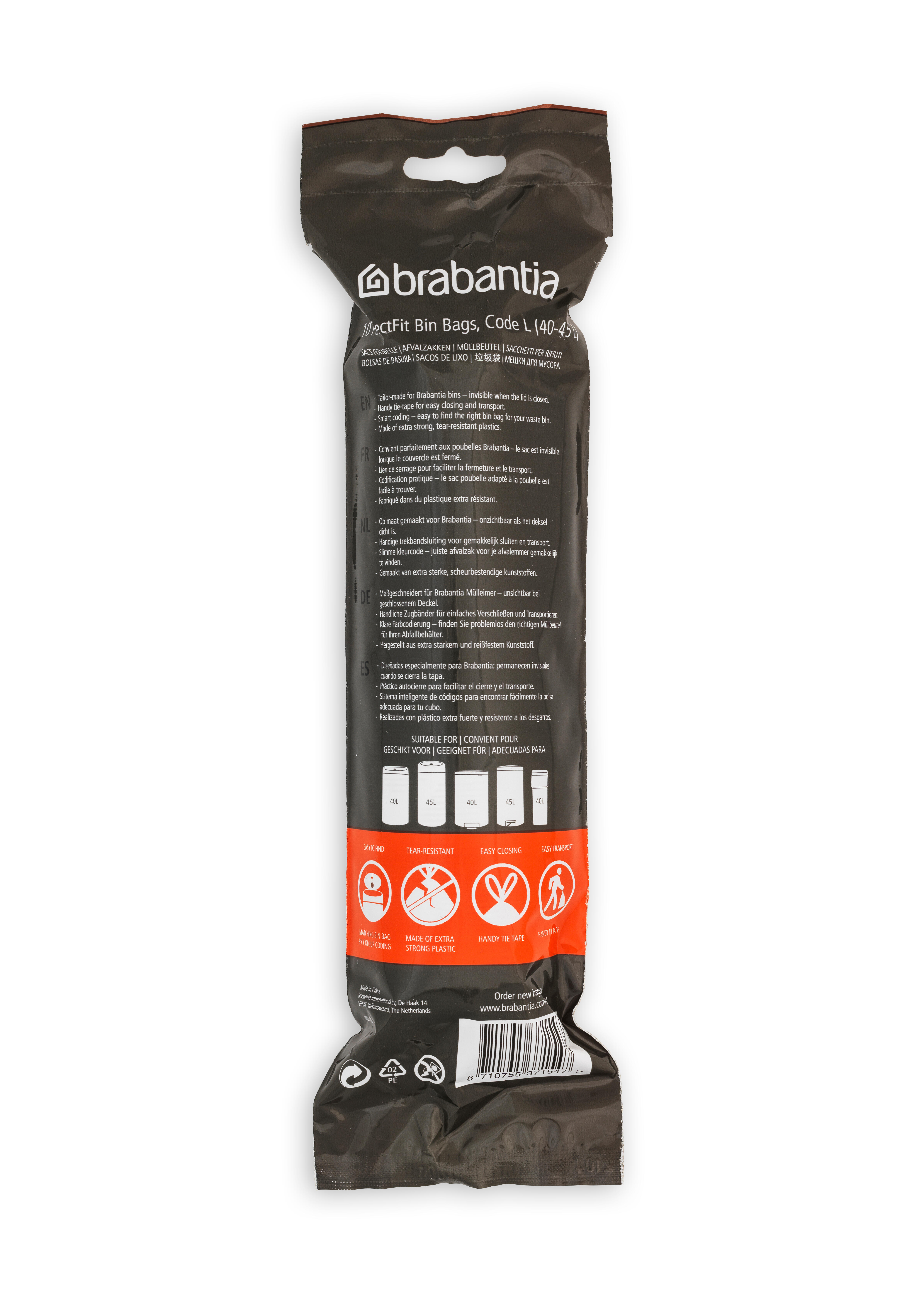 Sacos para lixo Brabantia 10 un de 45L - 2