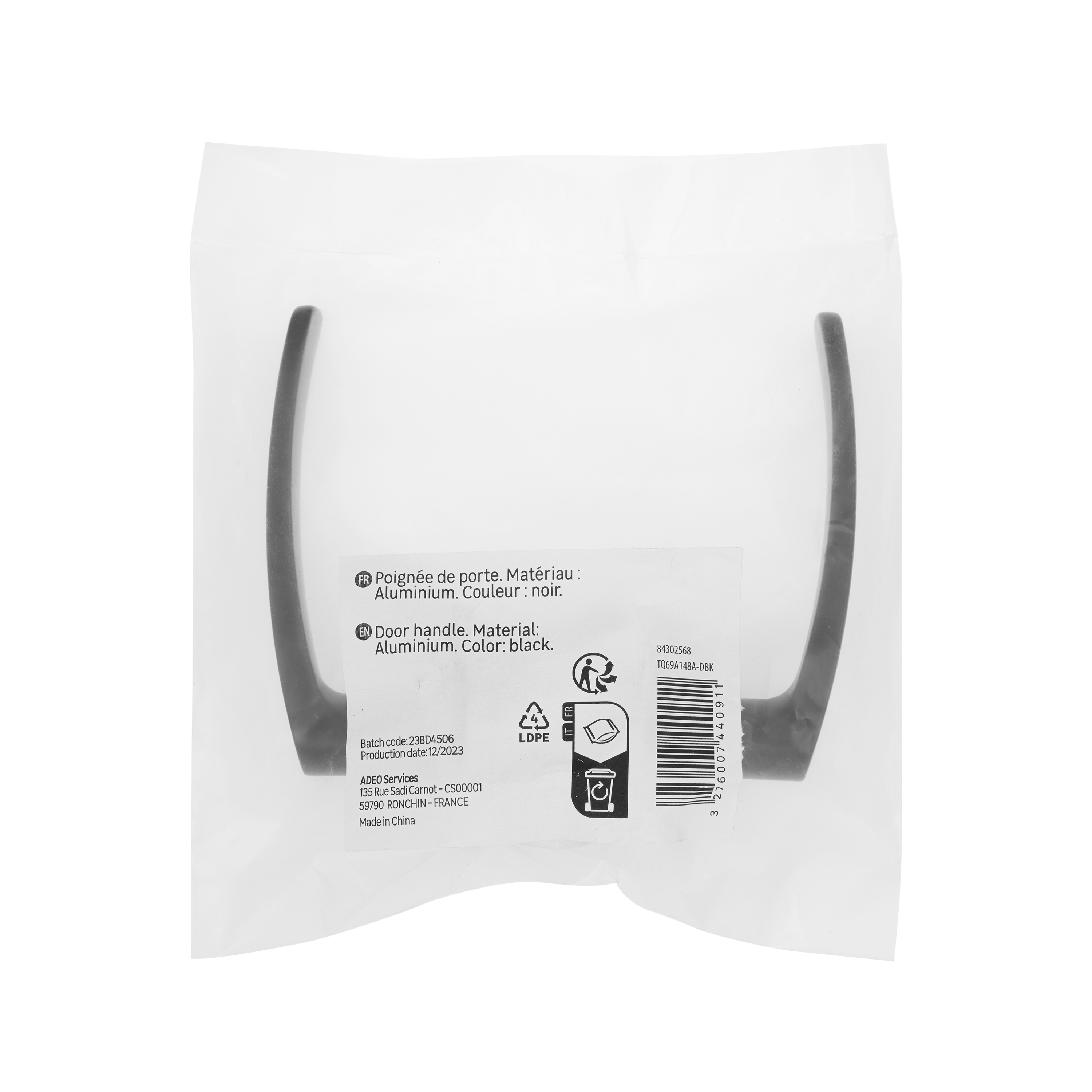 2 poignées sur rosace Lina noir mat E2 - 6