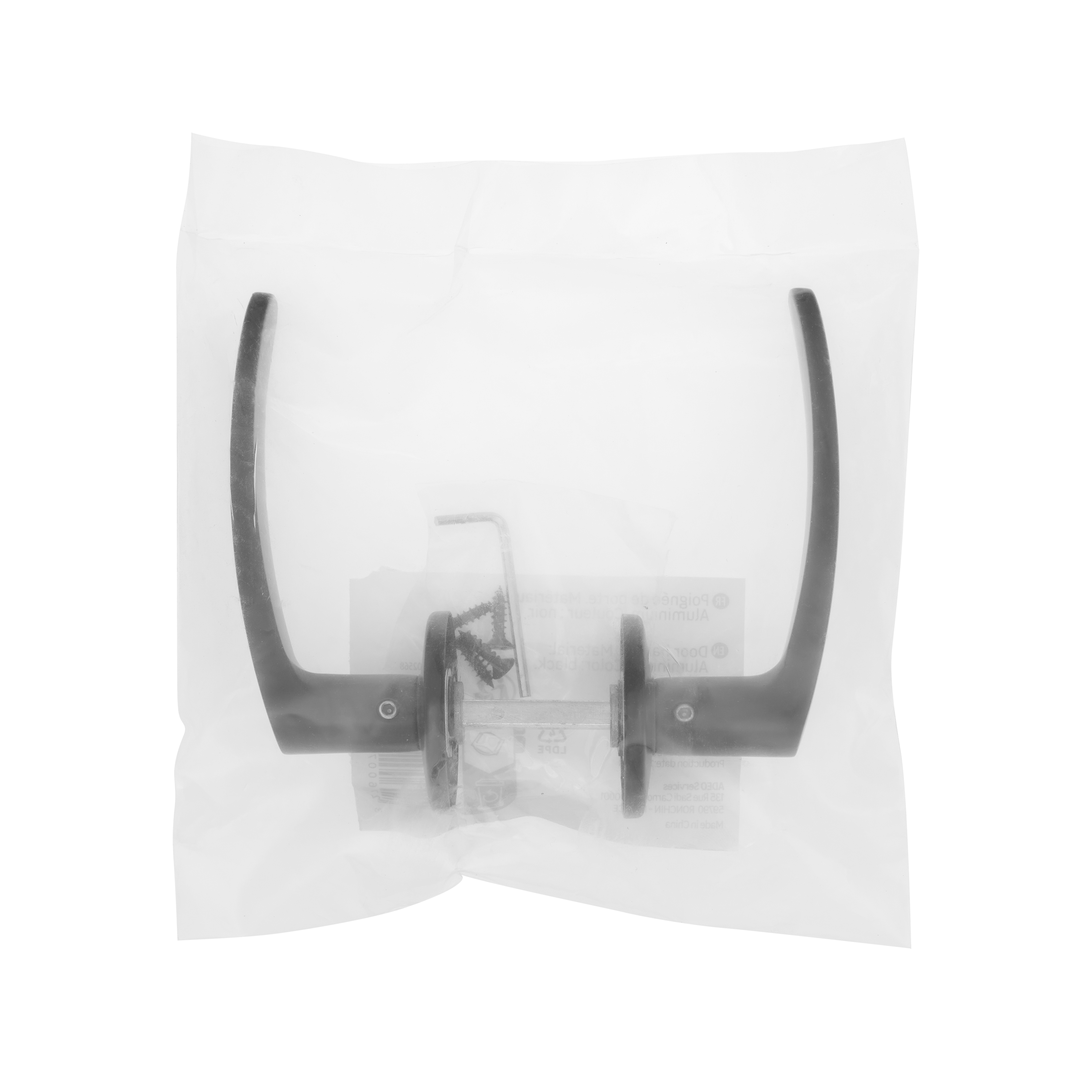 2 poignées sur rosace Lina noir mat E2 - 7