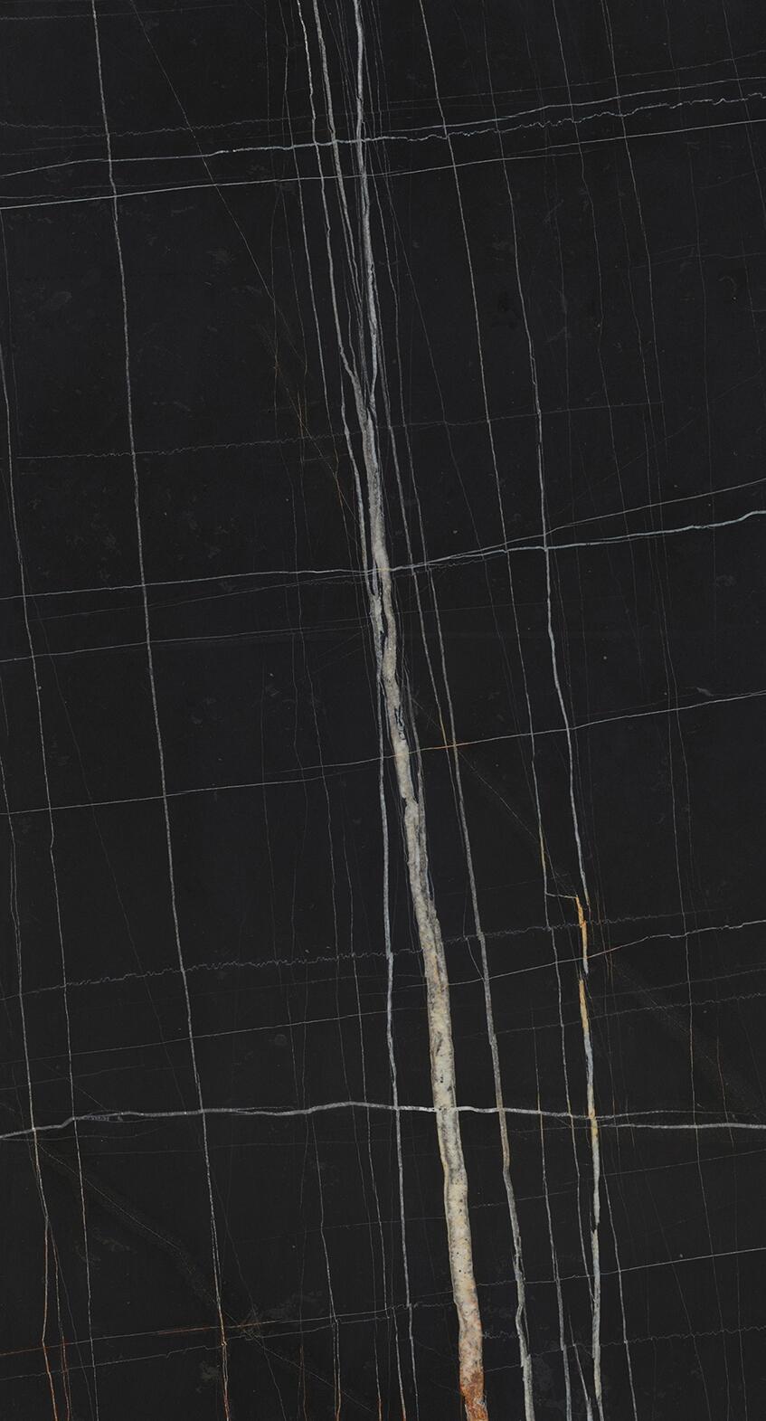 Piano cucina in truciolare marmo marmo nero L 200 x, spessore 2.8 cm - 2