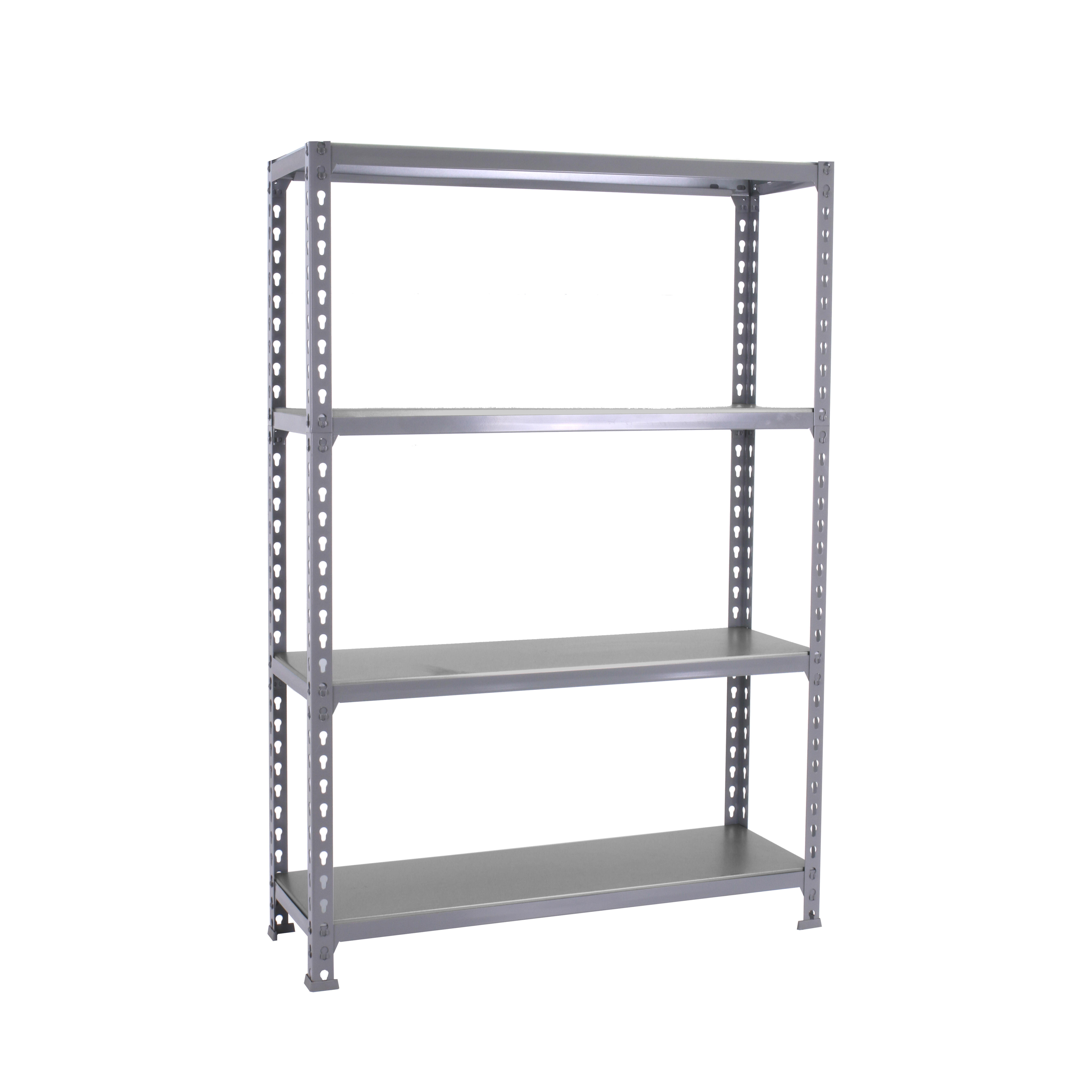 Estantería metálica en kit de 150x110x30cm y carga máx.200 kg por balda color gris/gris