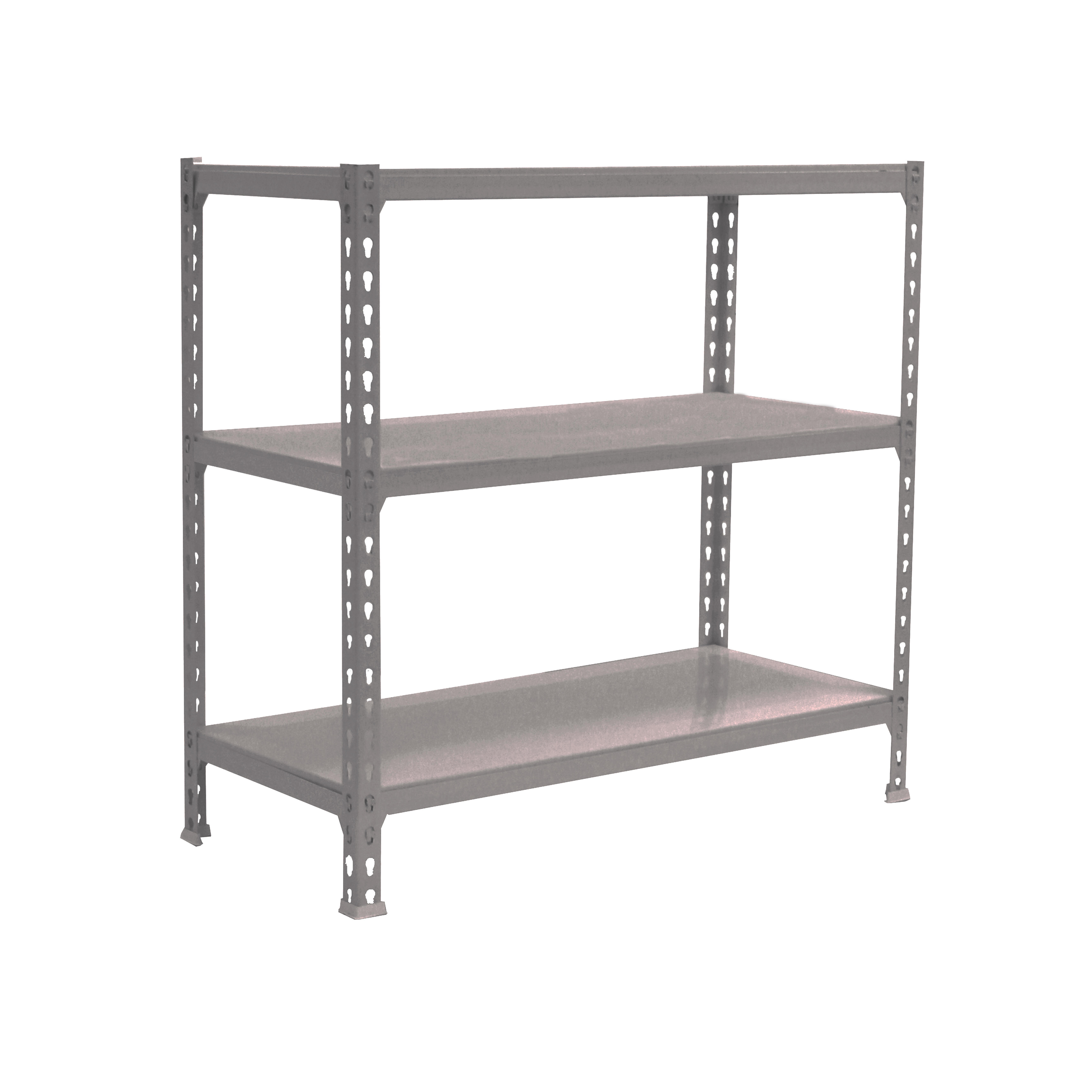 Estantería metálica en kit de 90x120x30 cm y carga máx.200 kg por balda color gris/gris