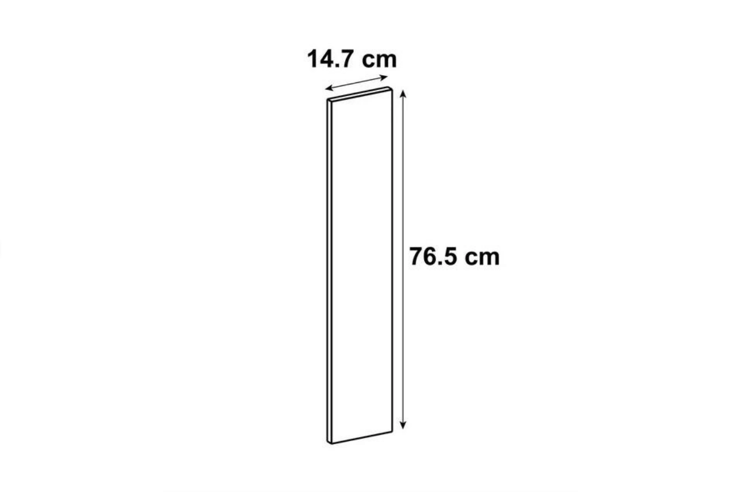 Front kuchenny F15/77 Kobo biały - 2