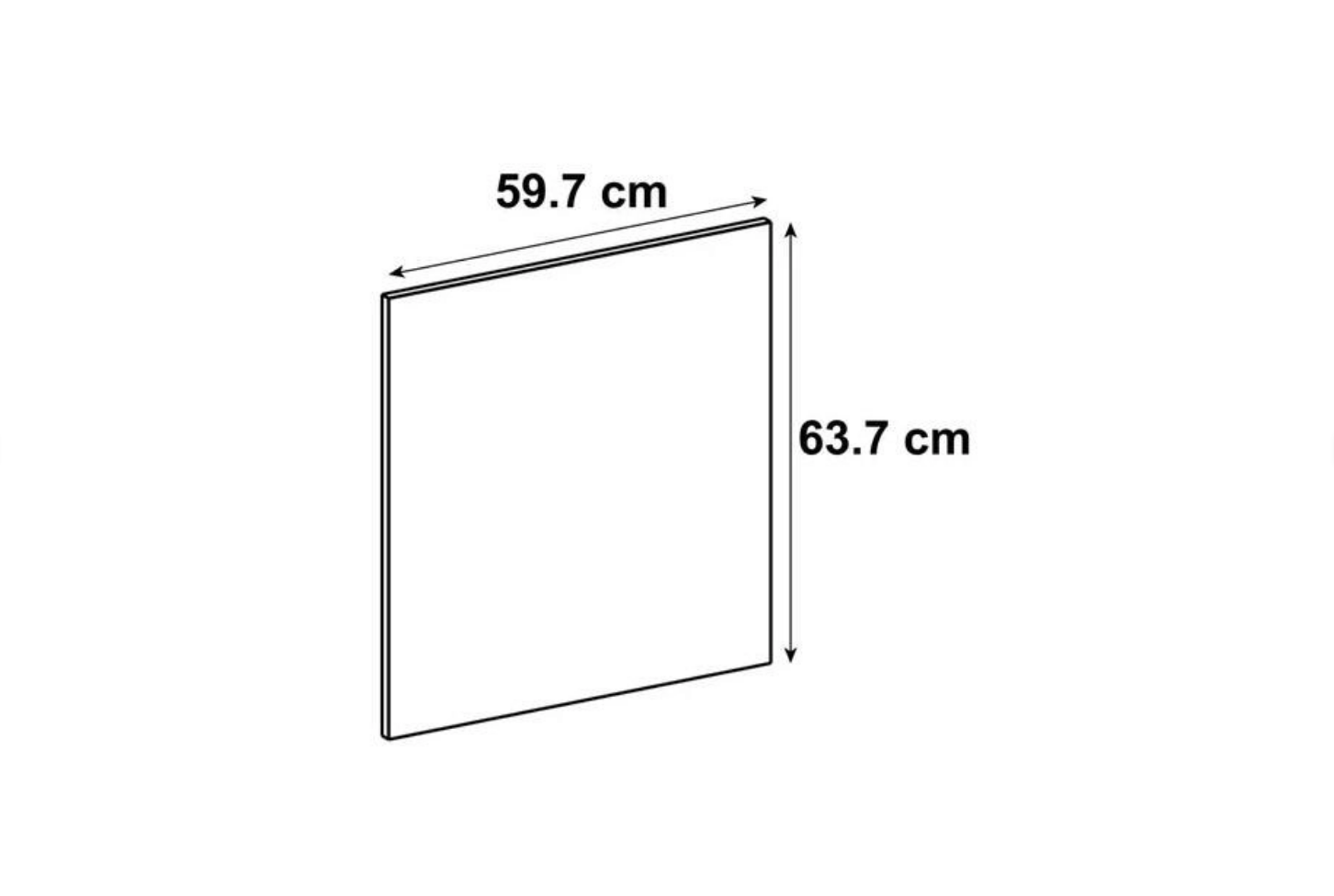 Front kuchenny F60/64 Kobo kaszmirowy - 2