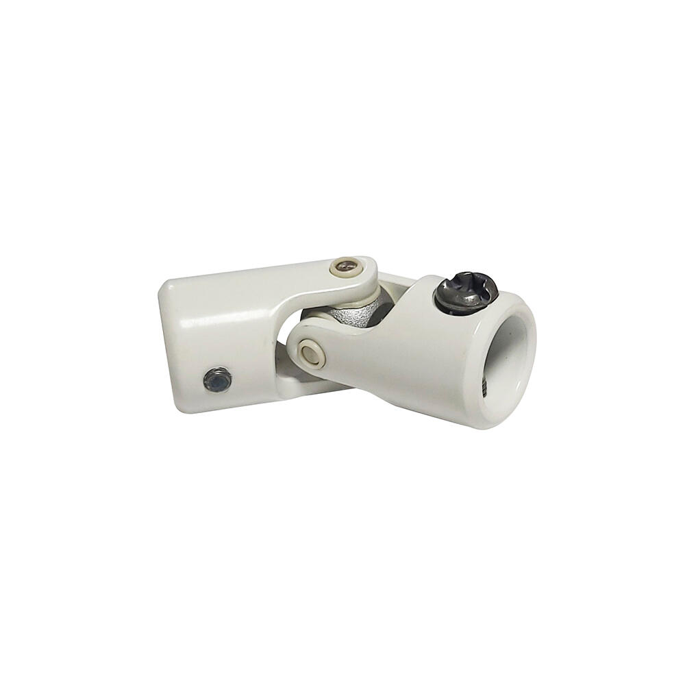 Genouillère Diam. 12 mm + Diam. 12 mm acier blanc, H.50 x L.18 x P.18 mm AFBAT - 2