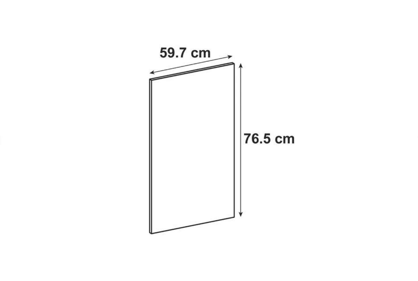 Front zmywarki FDDSH60/77 Hudson brązowy - 2