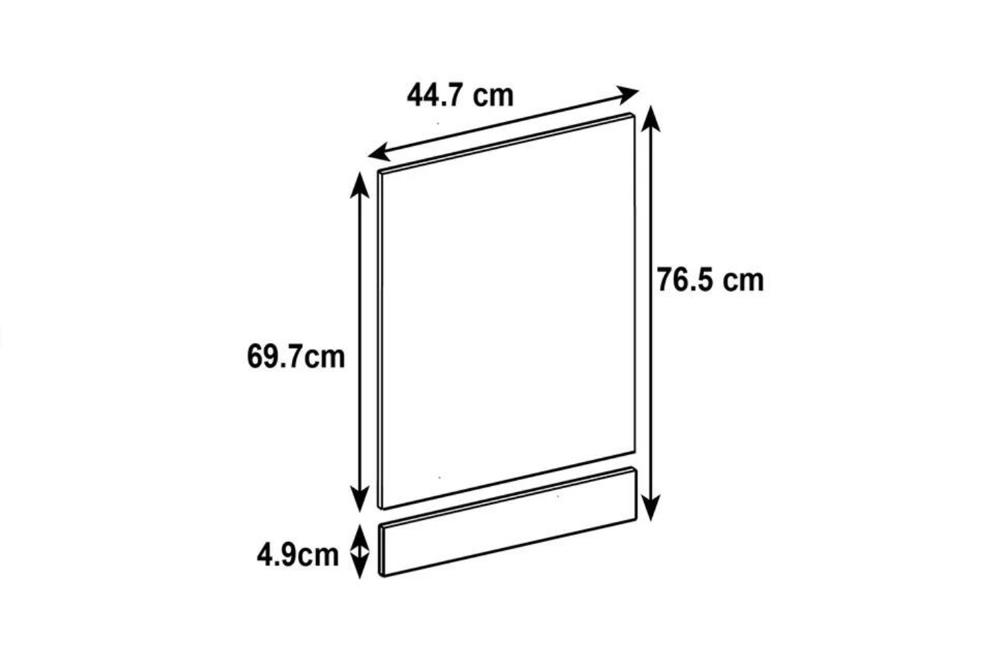 Front zmywarki FDSH45/77 Kobo Kubanit
