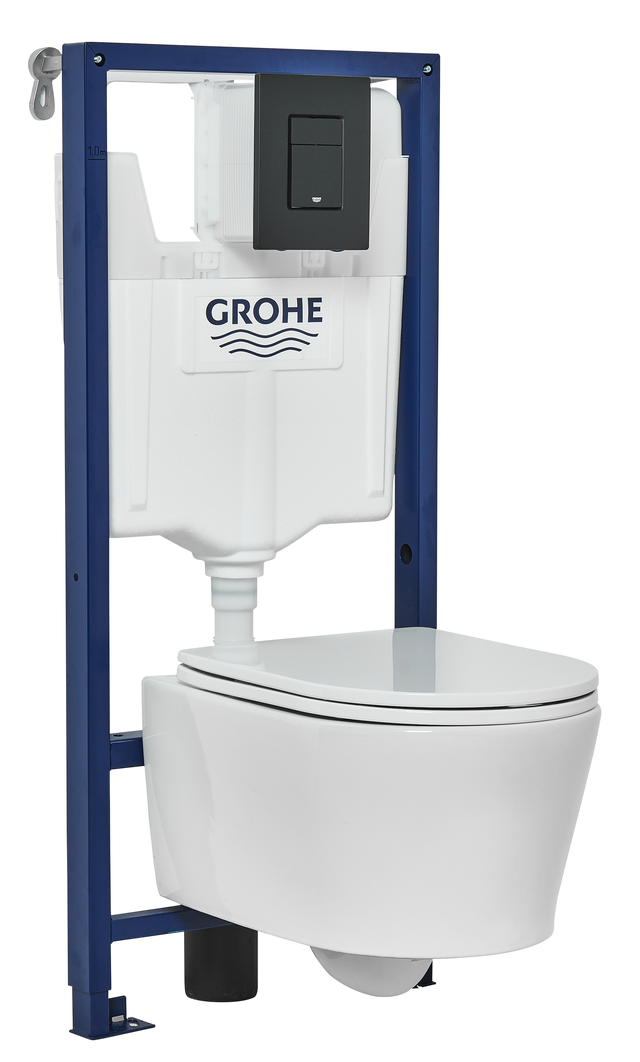 Zestaw podtynkowy WC GROHE EVEN czarny z miską EASY Sensea