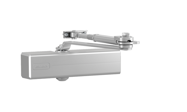 CIERRAPUERTA BRAZO ARTICULADO DC120 SIN RETENCION PLATA