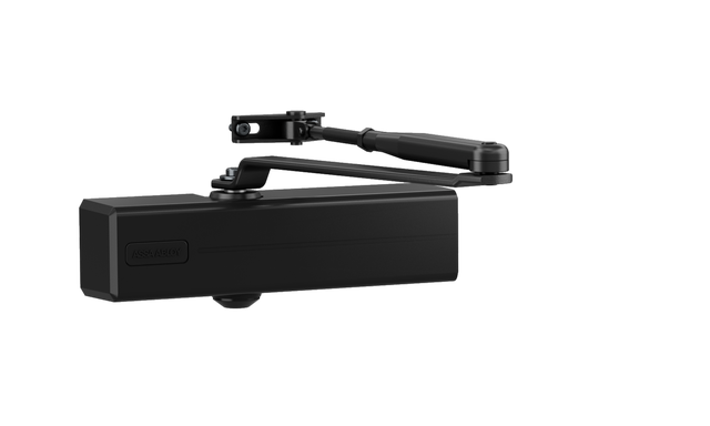 CIERRAPUERTA BRAZO ARTICULADO DC120 SIN RETENCION NEGRO